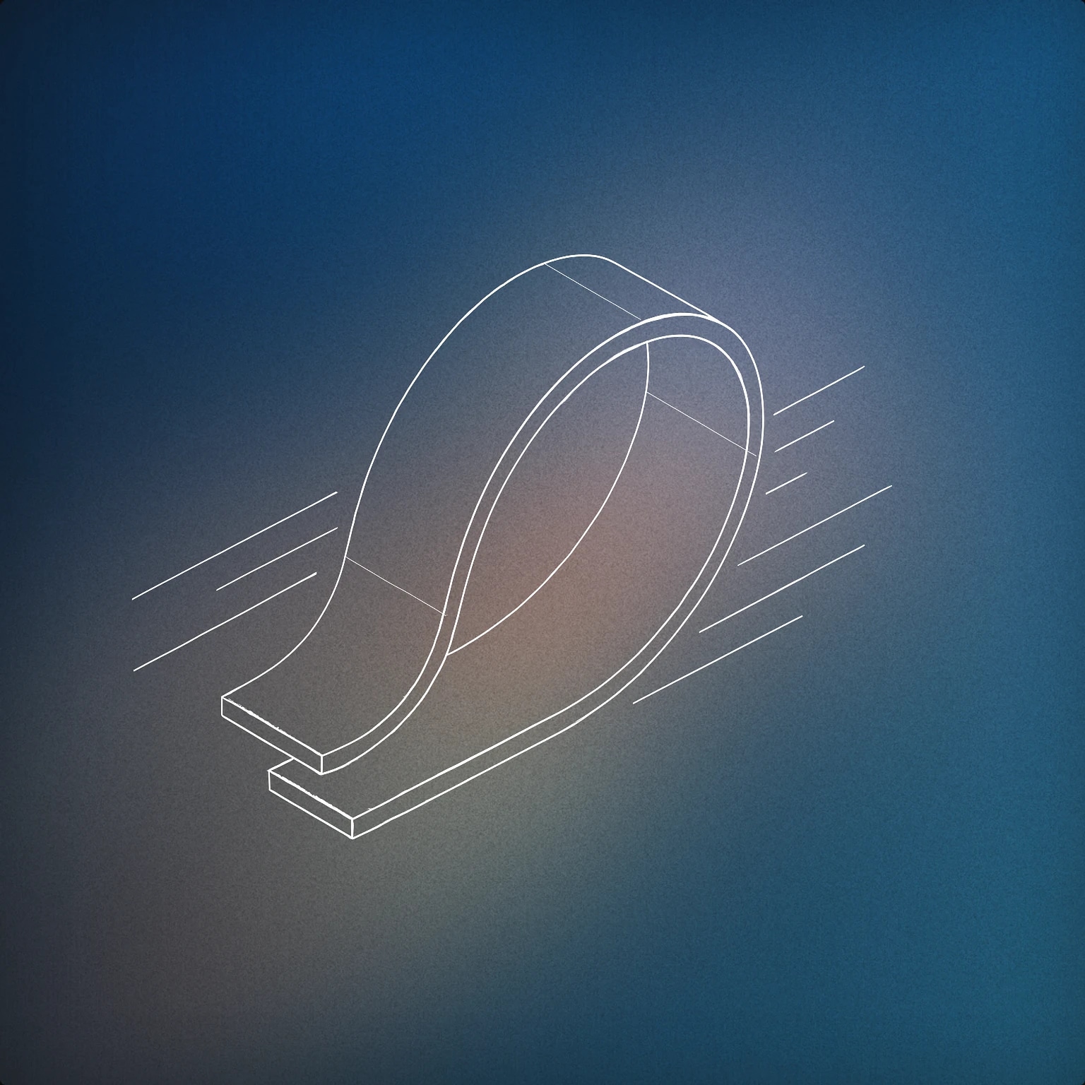 Cover of A stylized, curved ribbon in mid-air with motion lines trailing behind it for Swish sound effects