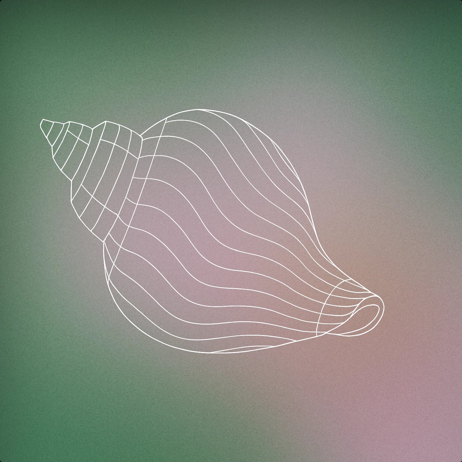 Cover of A stylized conch shell with subtle wave-like grooves along its surface for Ocean Waves sound effects