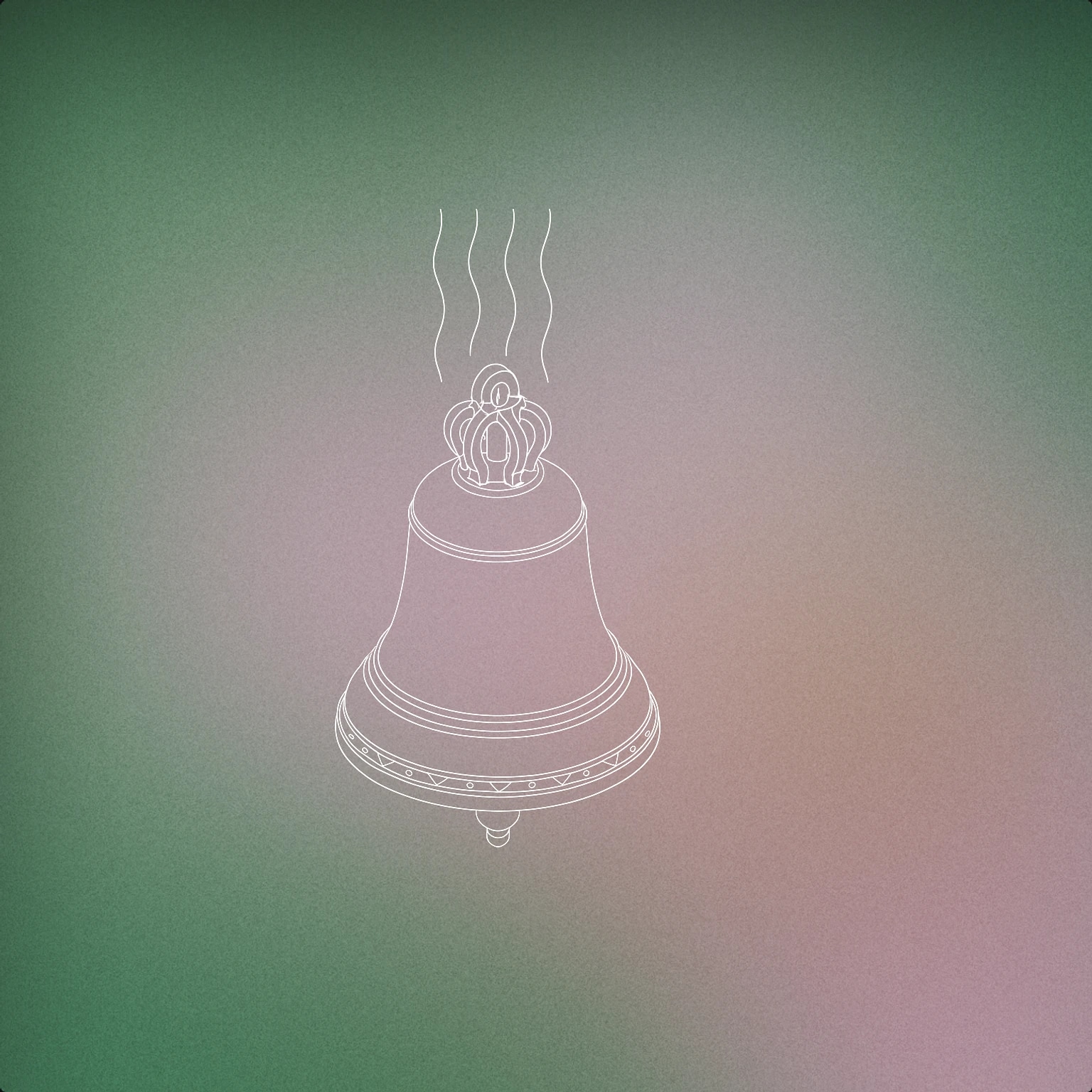 Cover of A floating ornate bell with ethereal resonance lines rising from it for Mystical sound effects