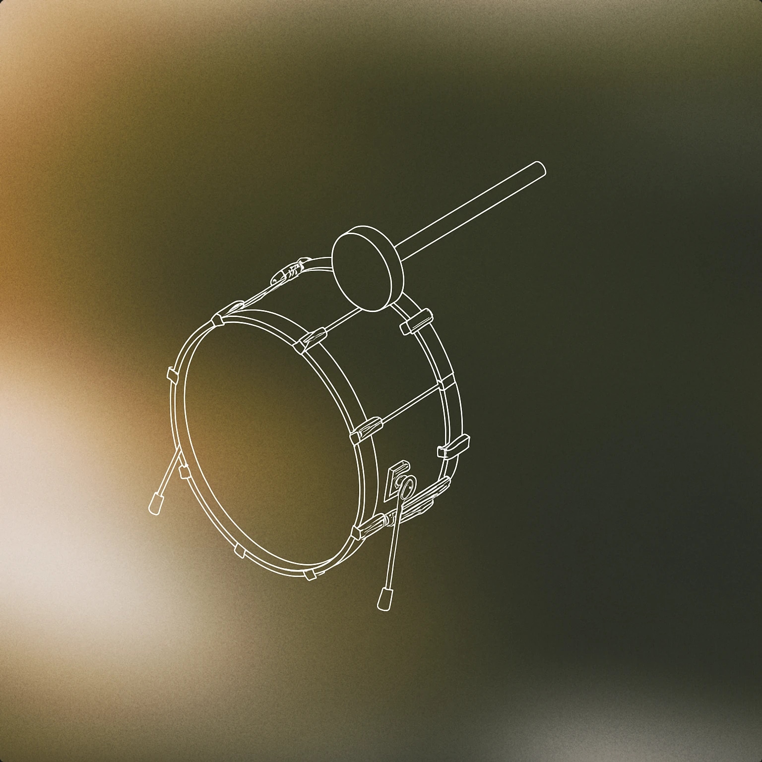 Cover of A bass drum with a mallet poised above it for March sound effects