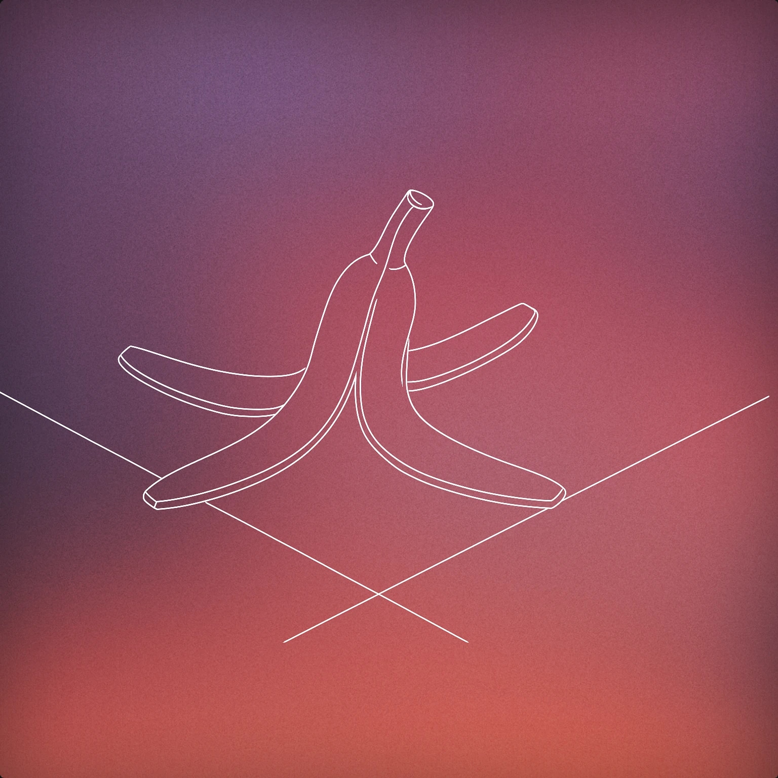 Cover of banana peel on a smooth floor for Cartoon Slipping sound effects