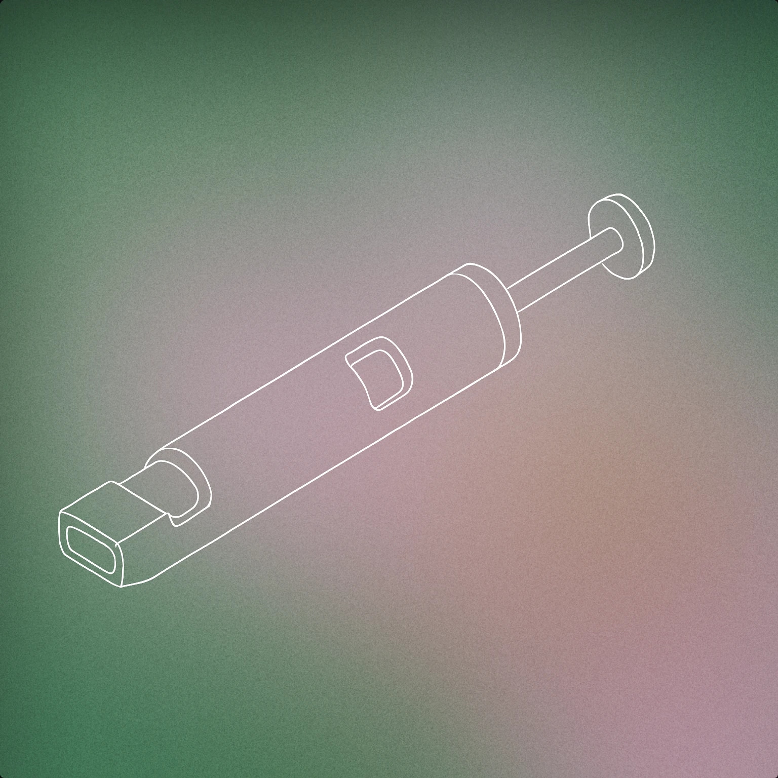 Cover of A slide whistle with its plunger partially extended, showing the cylindrical body and the straight rod protruding from one end for Slide Whistle sound effects