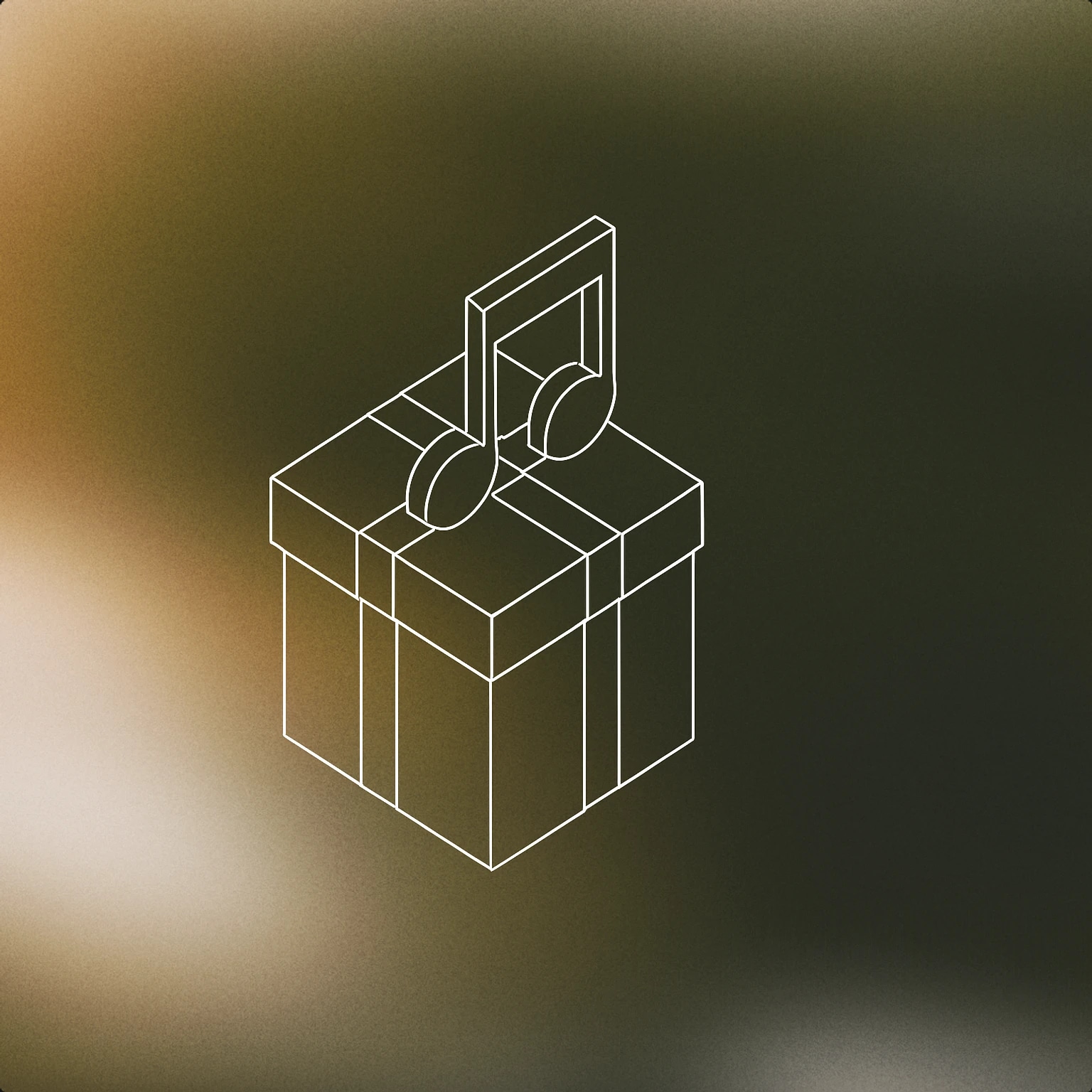 Cover of Gift box with a musical note symbol on top for Bonus sound effects