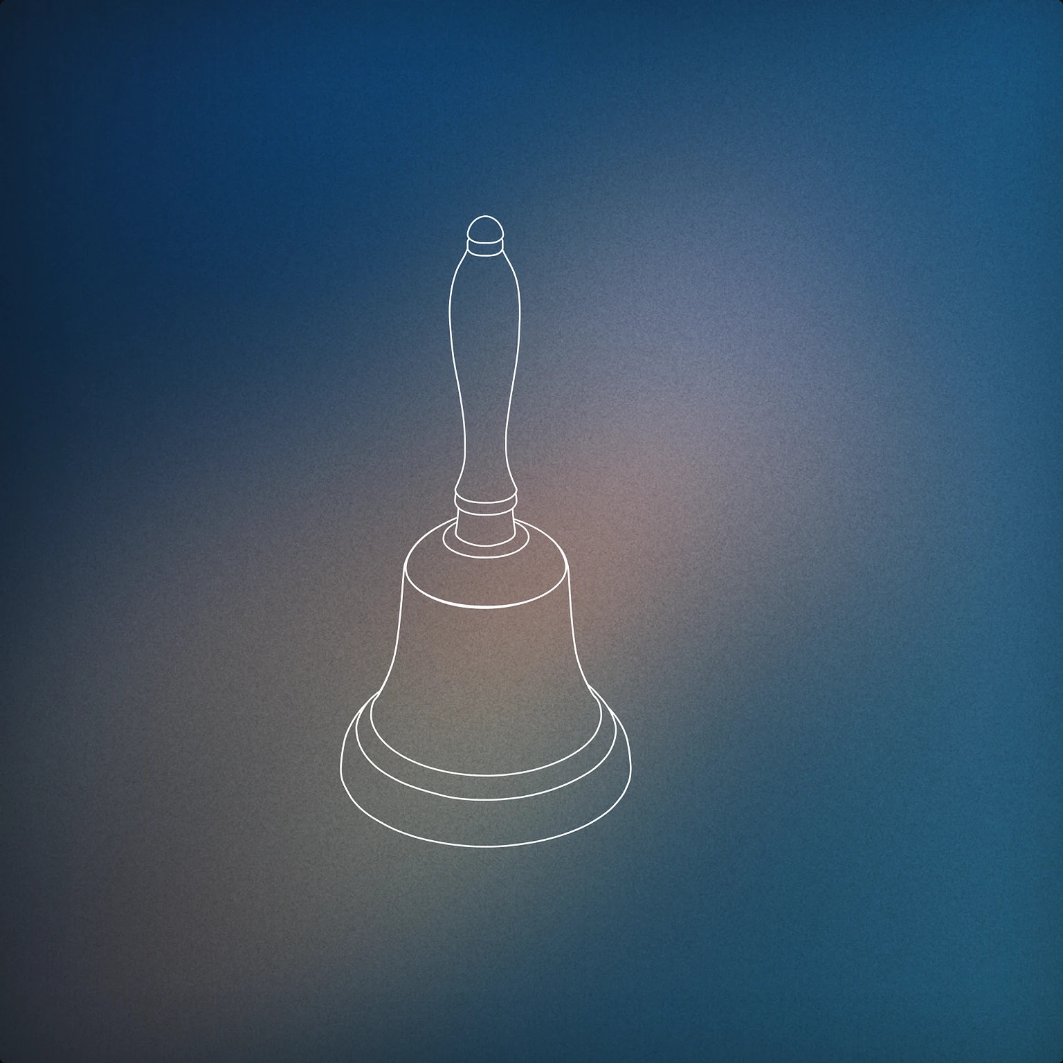 Cover of A classic handbell with a simple, smooth handle and a rounded bell shape, shown upright for Bell sound effects