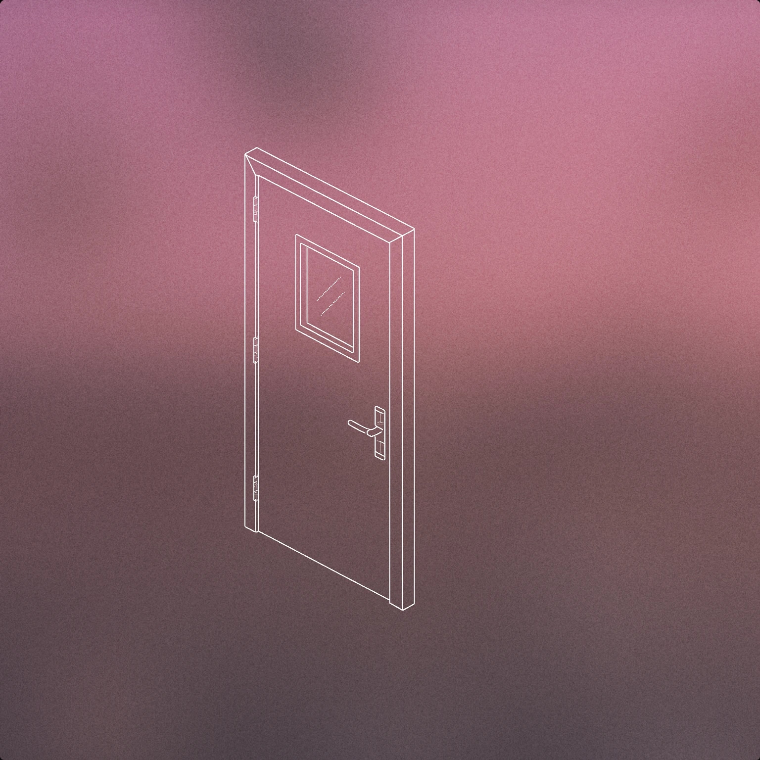 Cover of A closed studio door with a small soundproof window for Background sound effects