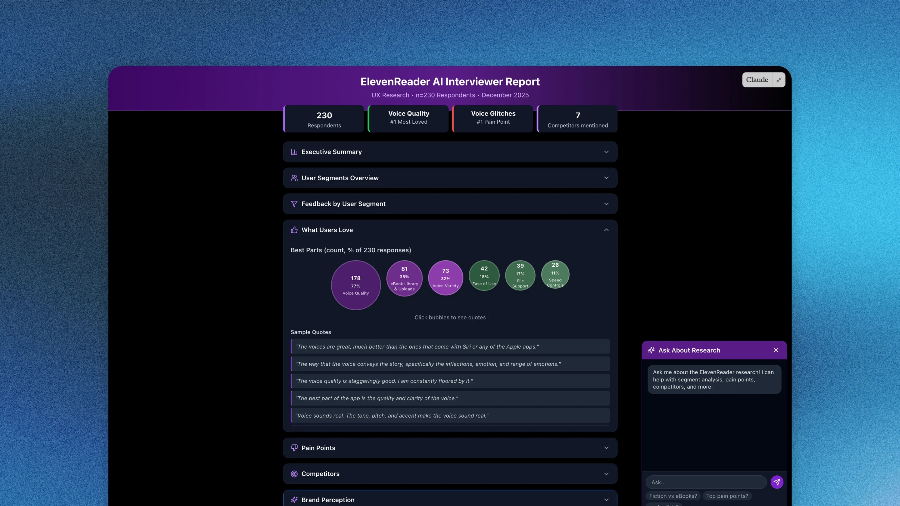 ElevenLabs AI Interviewer Agent claude report