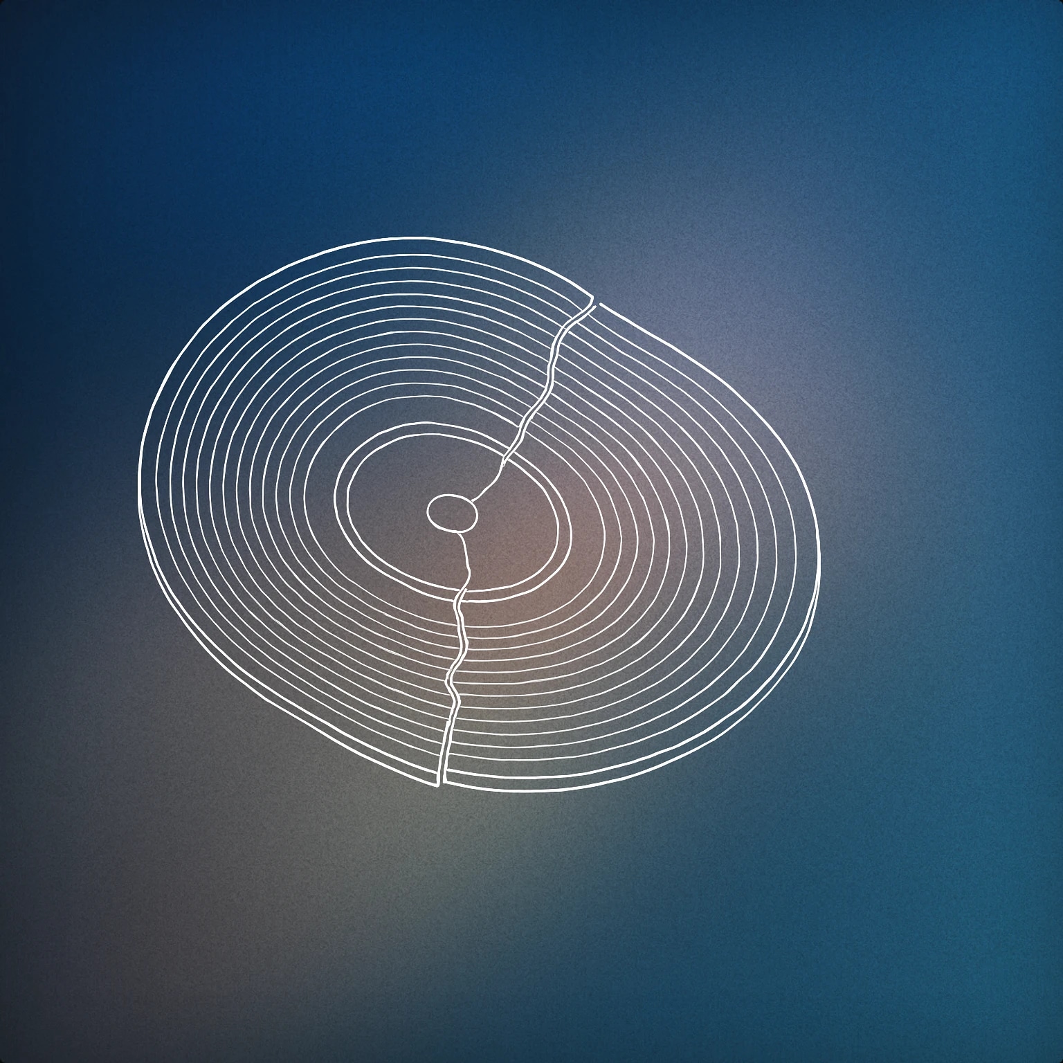 Cover of A single, slightly bent vinyl record with a visible crack through its center for Disappointed sound effects