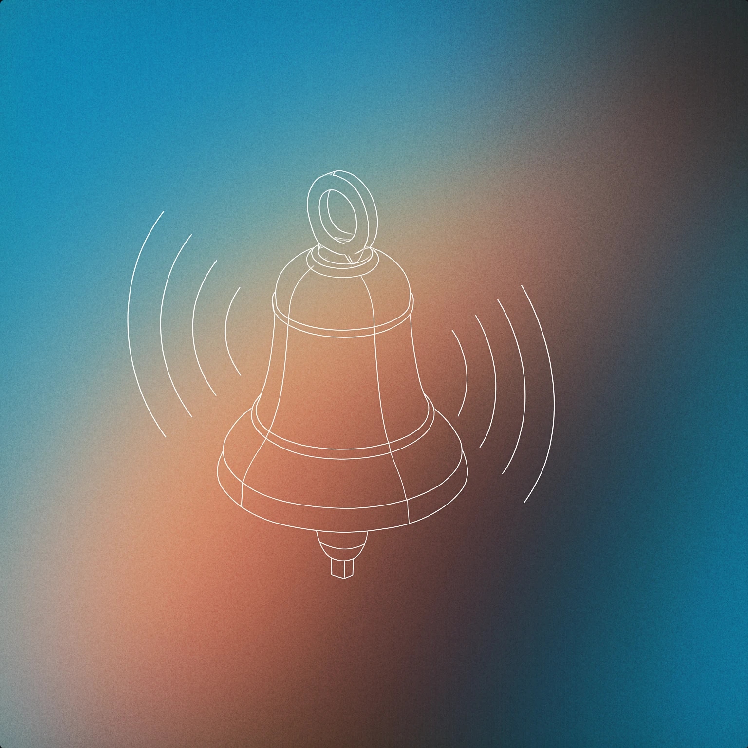 Cover of Bell with sound lines radiating outward for Announcement sound effects