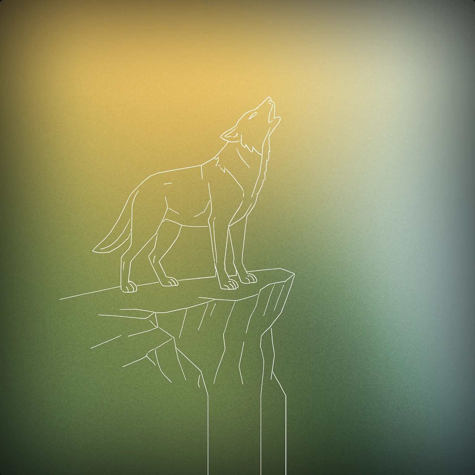 Cover of A lone wolf standing on a jagged cliff with its head raised in a howling pose, mouth open for Werewolf Howl sound effects