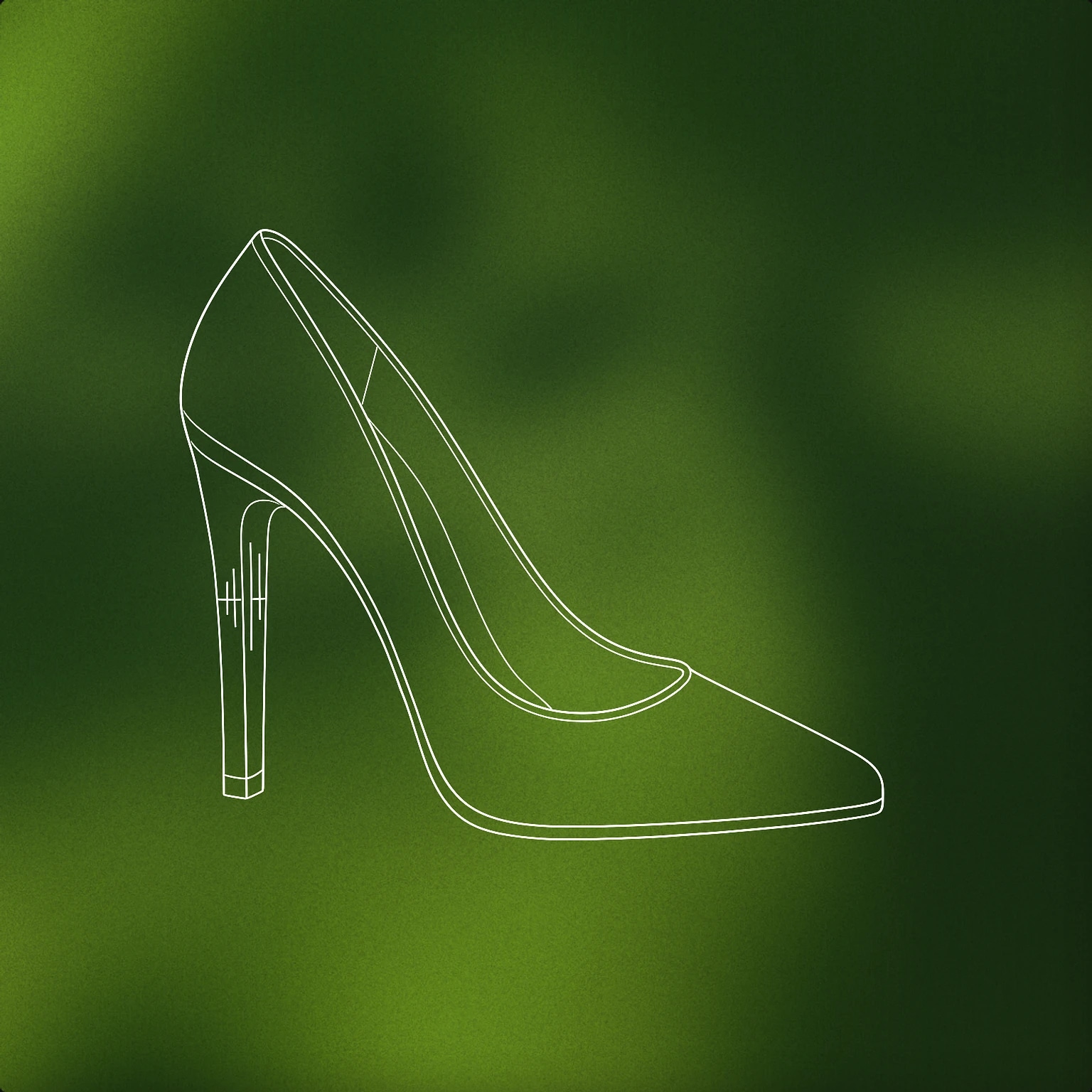 Cover of A single high-heeled shoe with a stylized, minimal soundwave pattern subtly integrated along the side of the heel for High Heels sound effects
