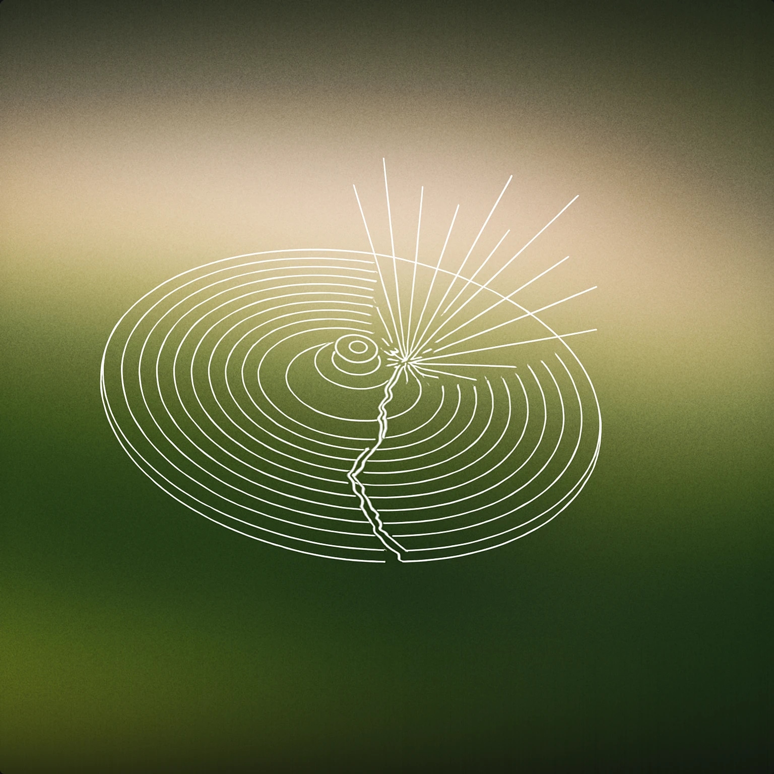 Cover of A cracked cymbal with dynamic lines radiating from the impact point for Smash sound effects