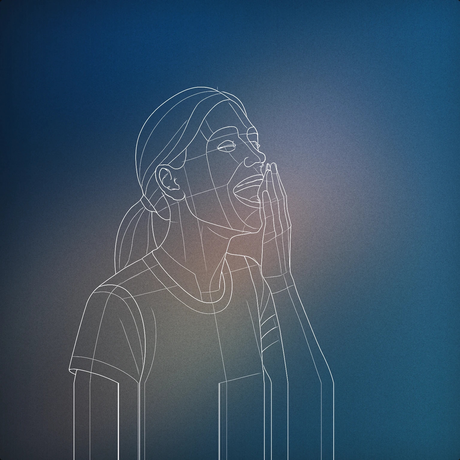 Cover of A young woman with her head slightly tilted back, mouth open in mid-laugh, and one hand gently covering her mouth for Girl Laughing sound effects