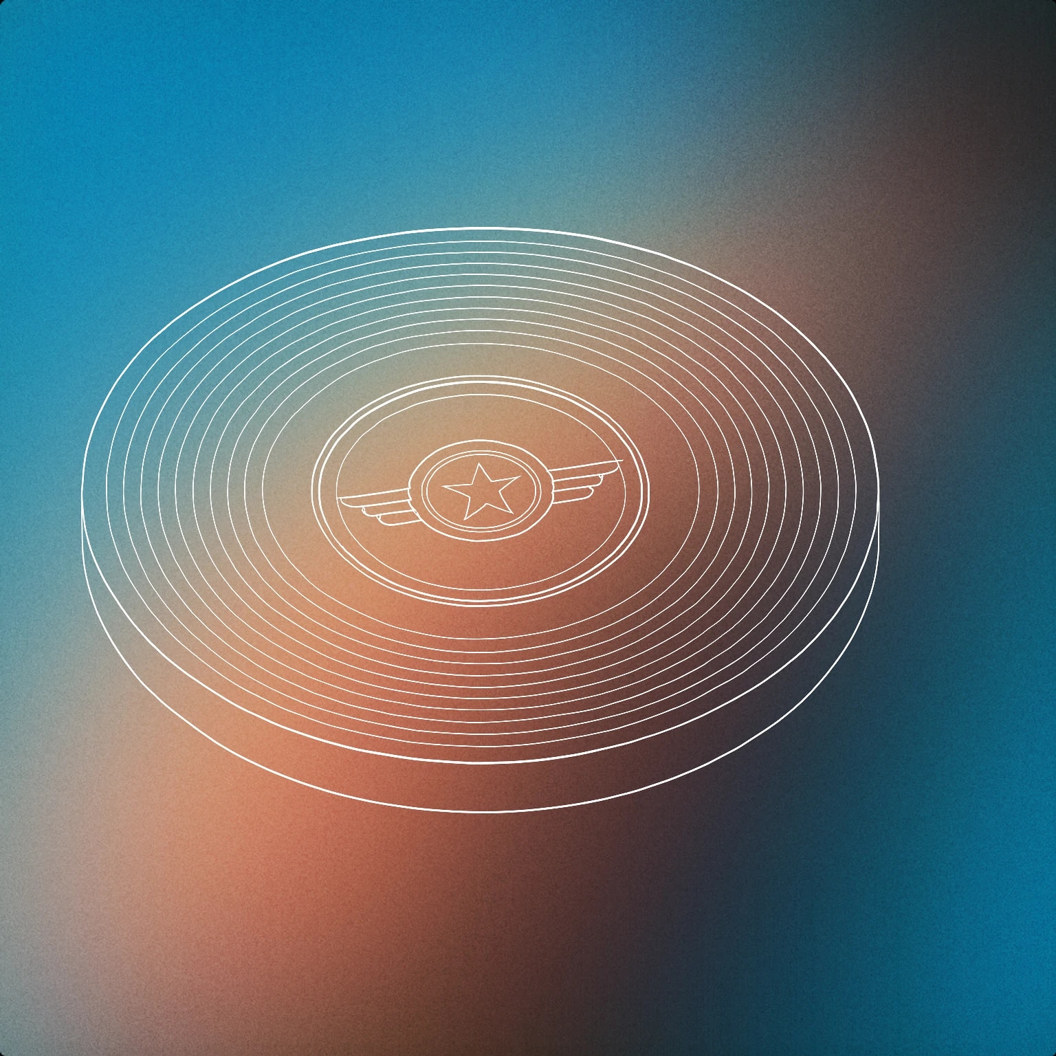 Cover of A vinyl record with an embossed emblem in the center groove area for Seal sound effects