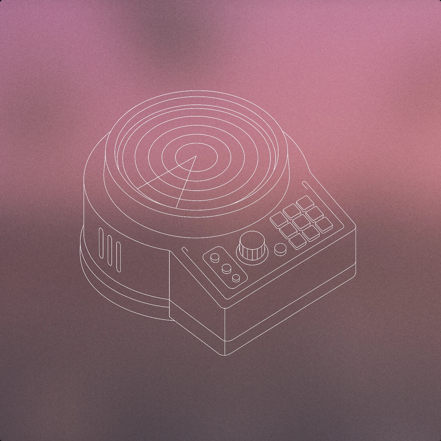 Cover of circular sonar console with a central screen and concentric pulse rings for Sonar sound effects