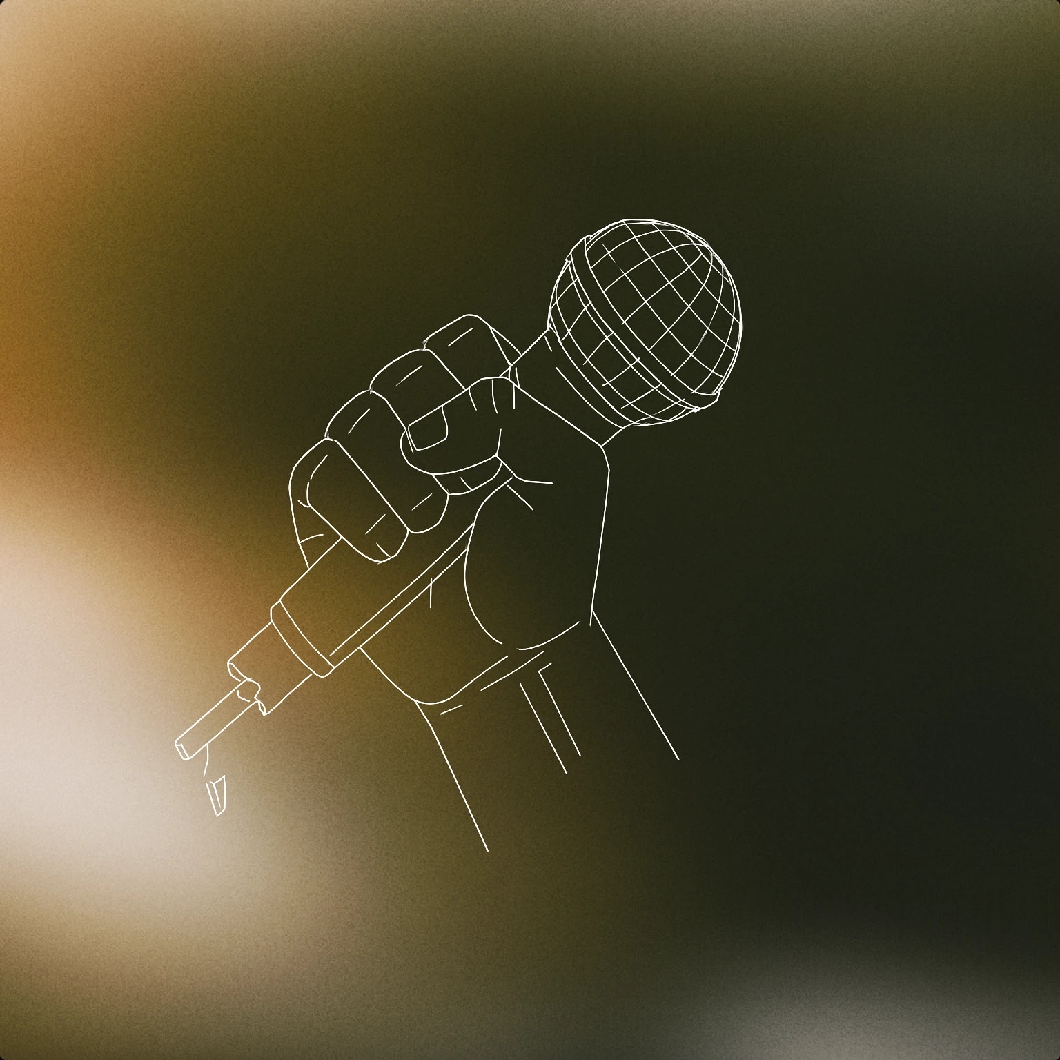 Cover of a clenched fist gripping a broken microphone for Angry Crowd sound effects