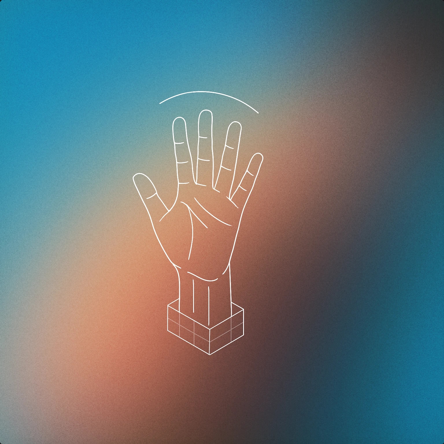 Cover of A single raised hand with an open palm, fingers spread wide, and a subtle motion arc above it to suggest excitement for Kids Cheering sound effects