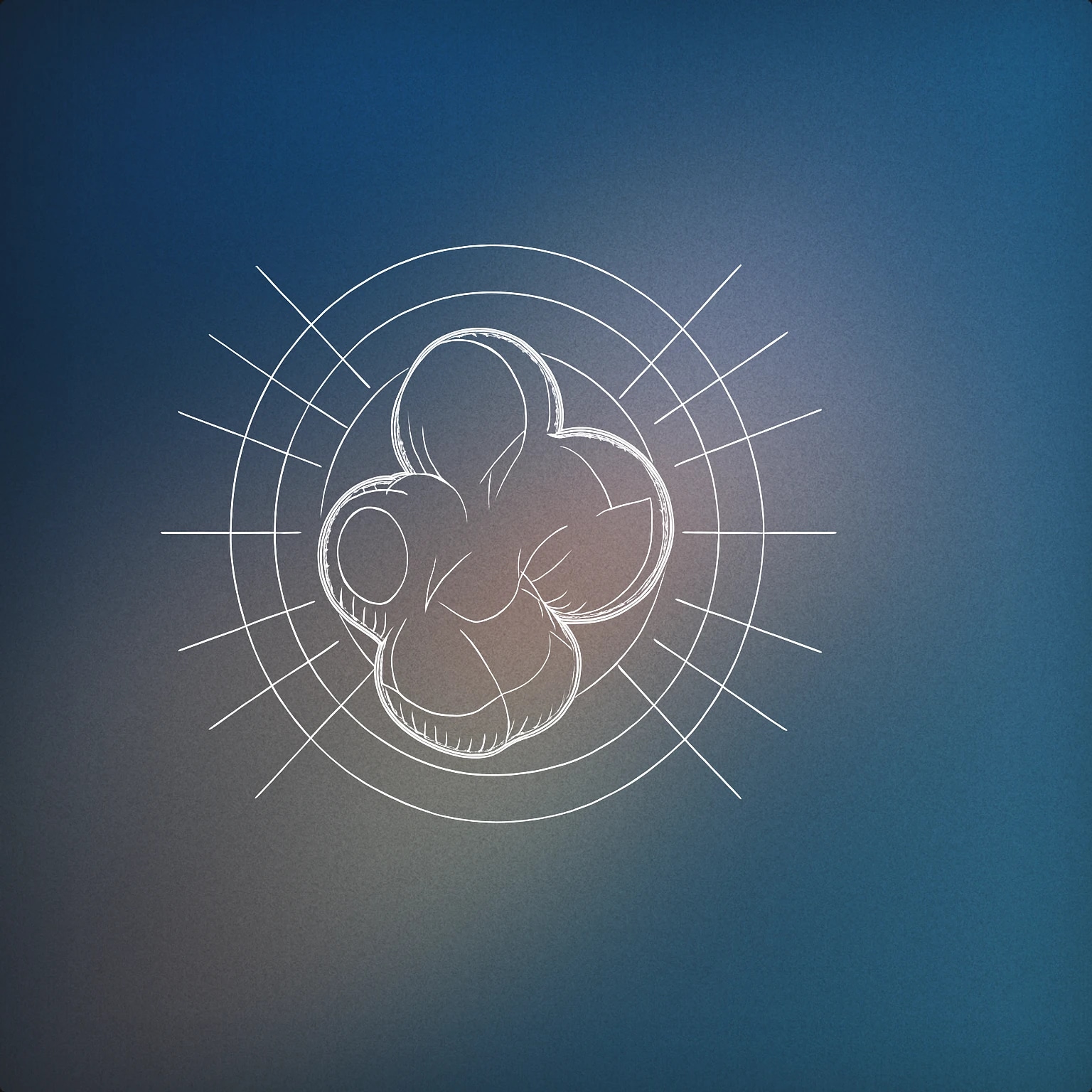 Cover of A single, stylized popcorn kernel with a radiating circular pattern around it to suggest popping sound for Popcorn sound effects