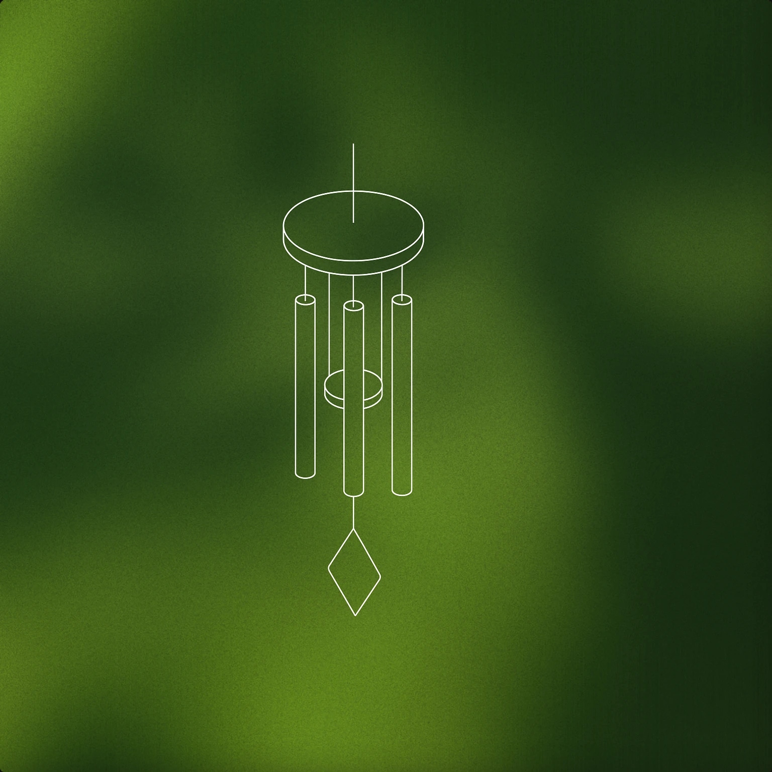 Cover of a minimalistic wind chime for Viento sound effects
