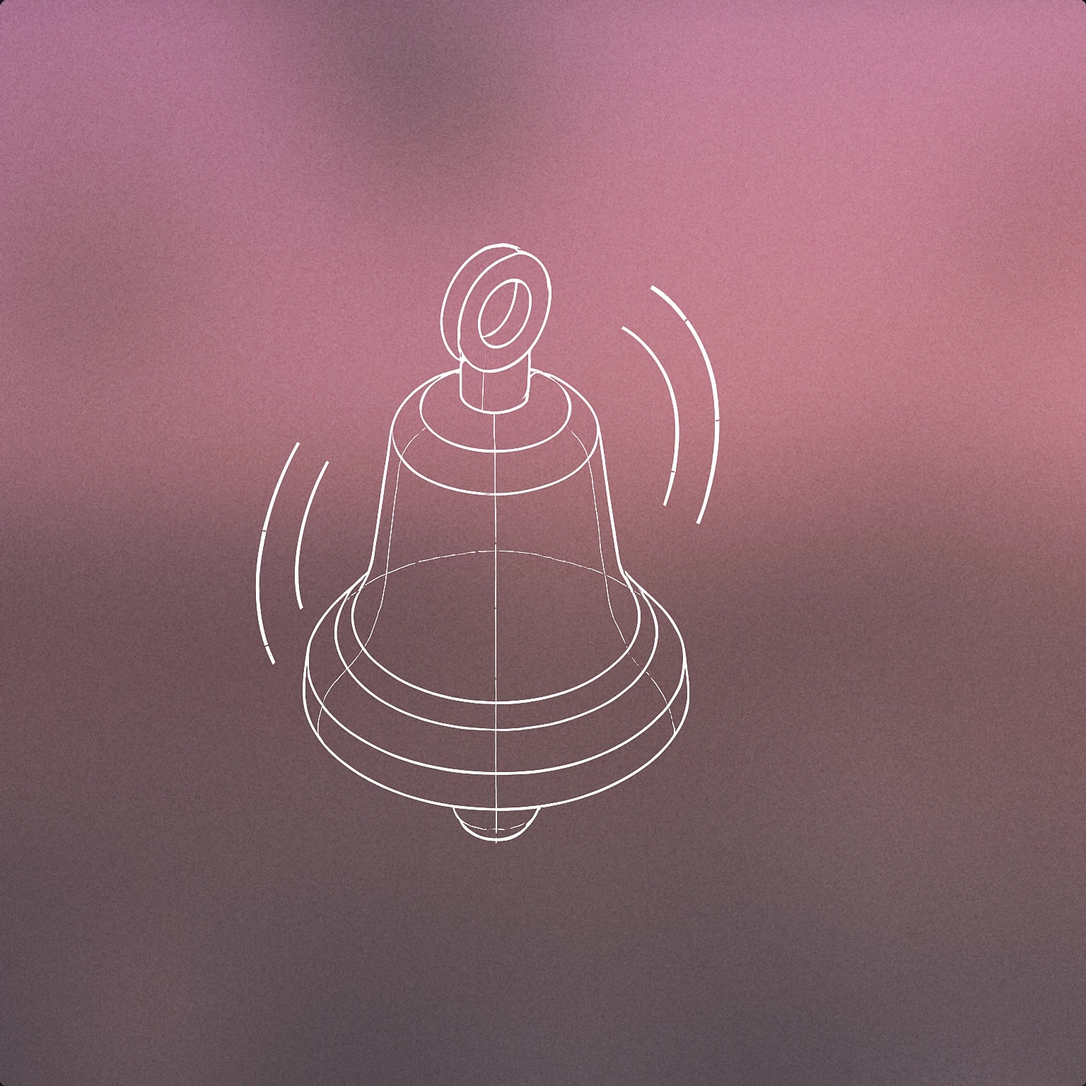 Cover of a single stylized bell with subtle vibration lines around it for Hail sound effects
