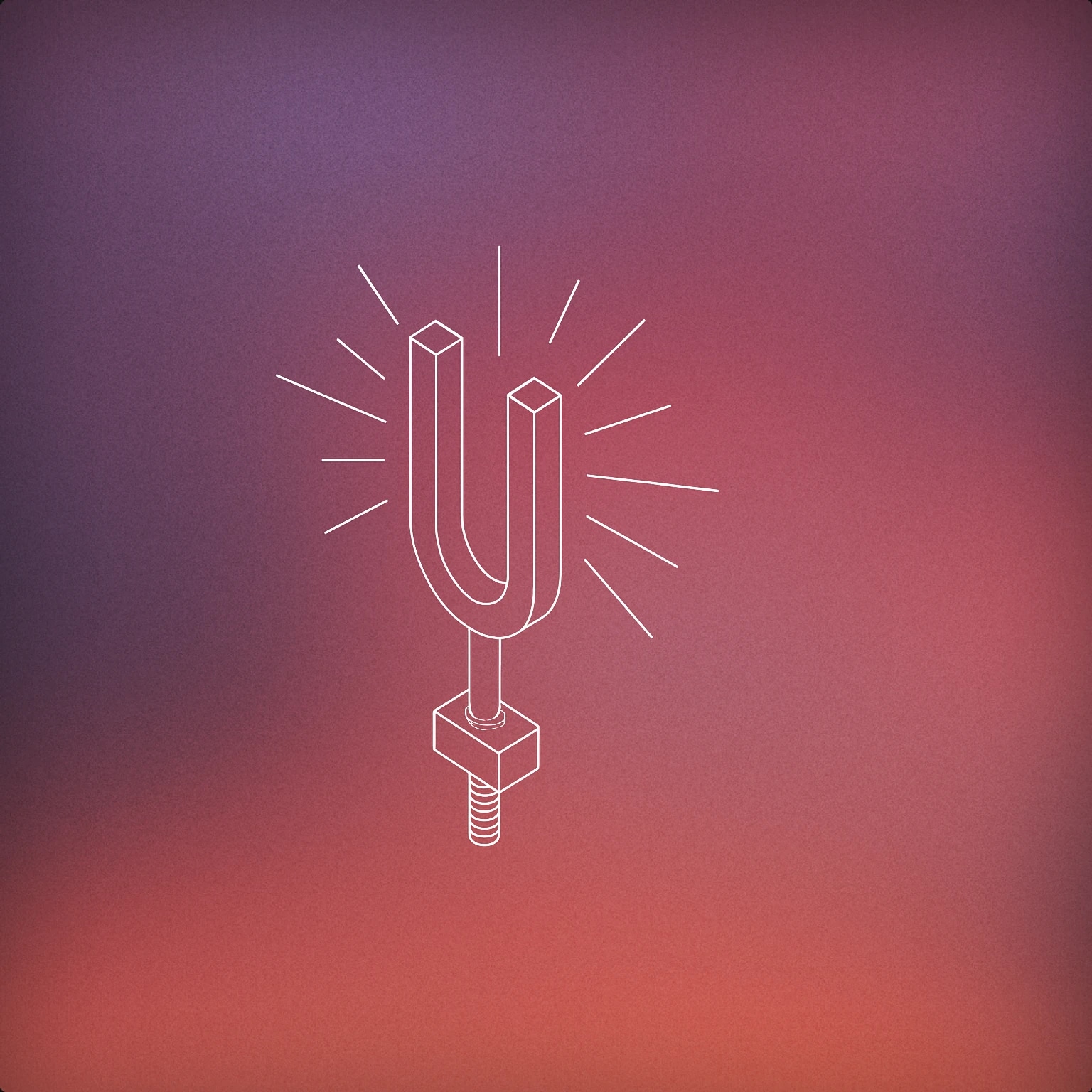 Cover of tuning fork emitting radiant lines for Bright sound effects