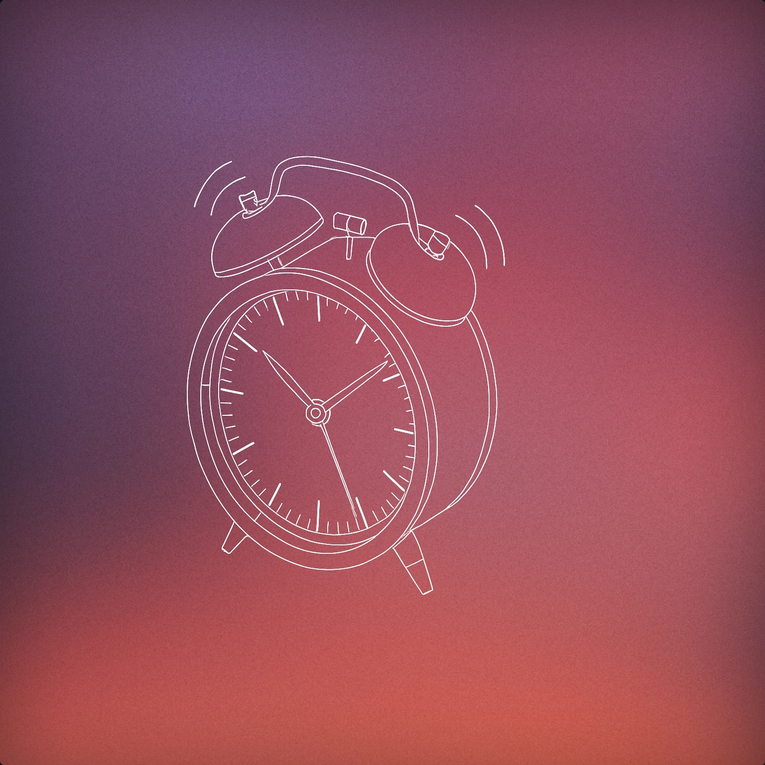 Cover of classic alarm clock with ringing bells on top for Wake Up sound effects