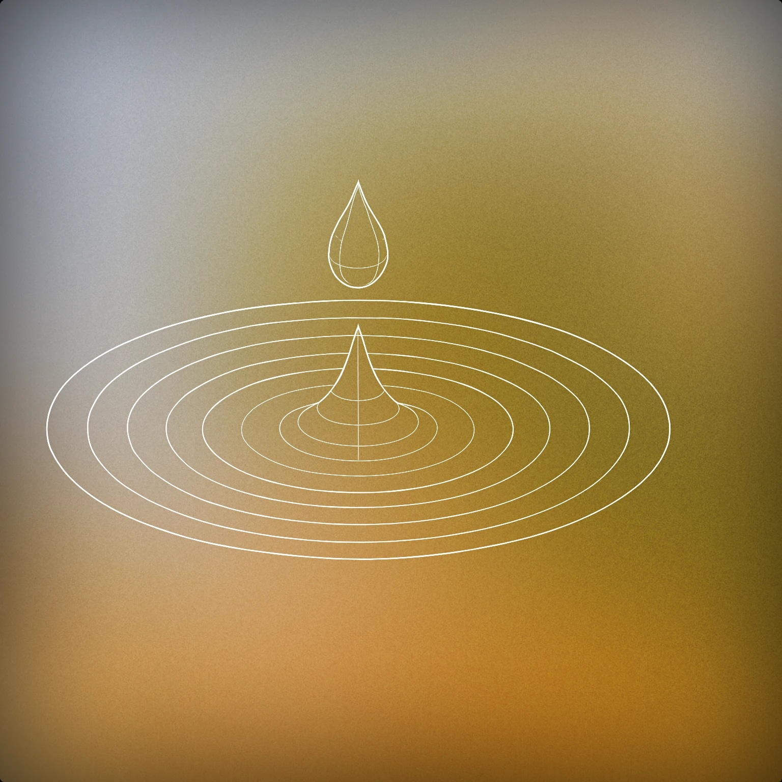 Cover of a single droplet of water creating ripples on a calm surface for Water sound effects
