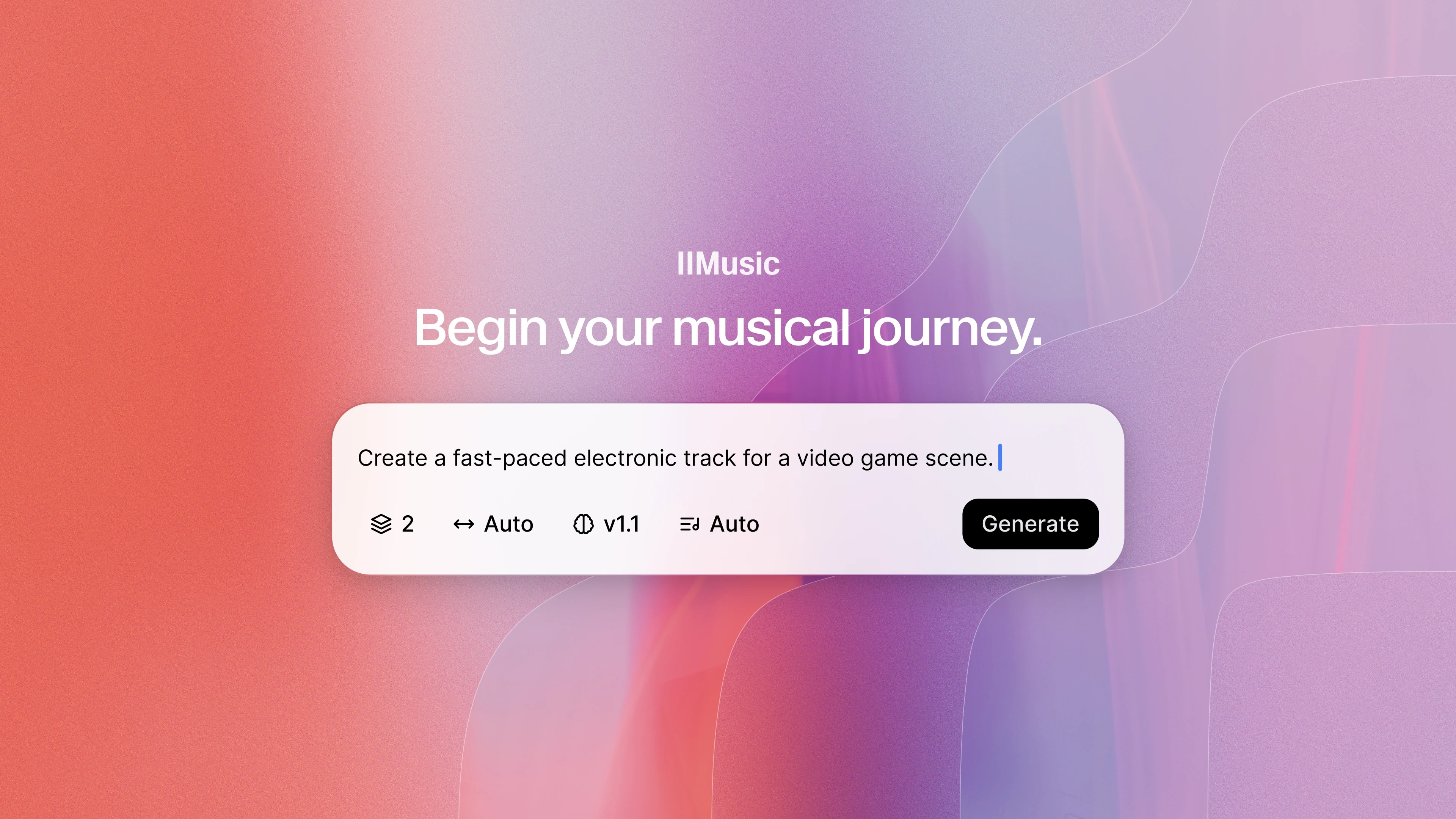 Eleven Music Prompt box on colorful background