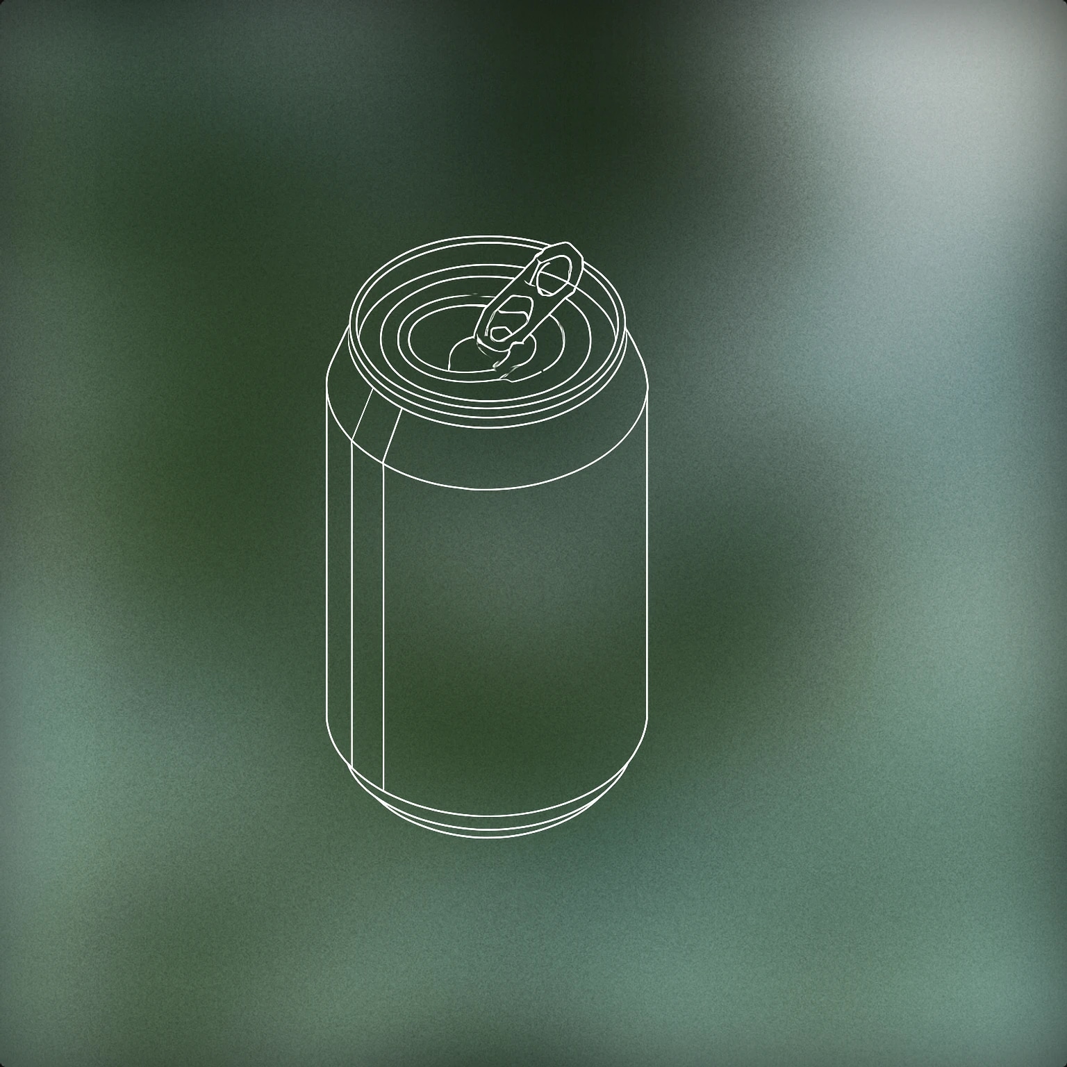 Cover of beer can with a pull tab slightly lifted and subtle concentric ripples emanating from the opening for Beer Can sound effects