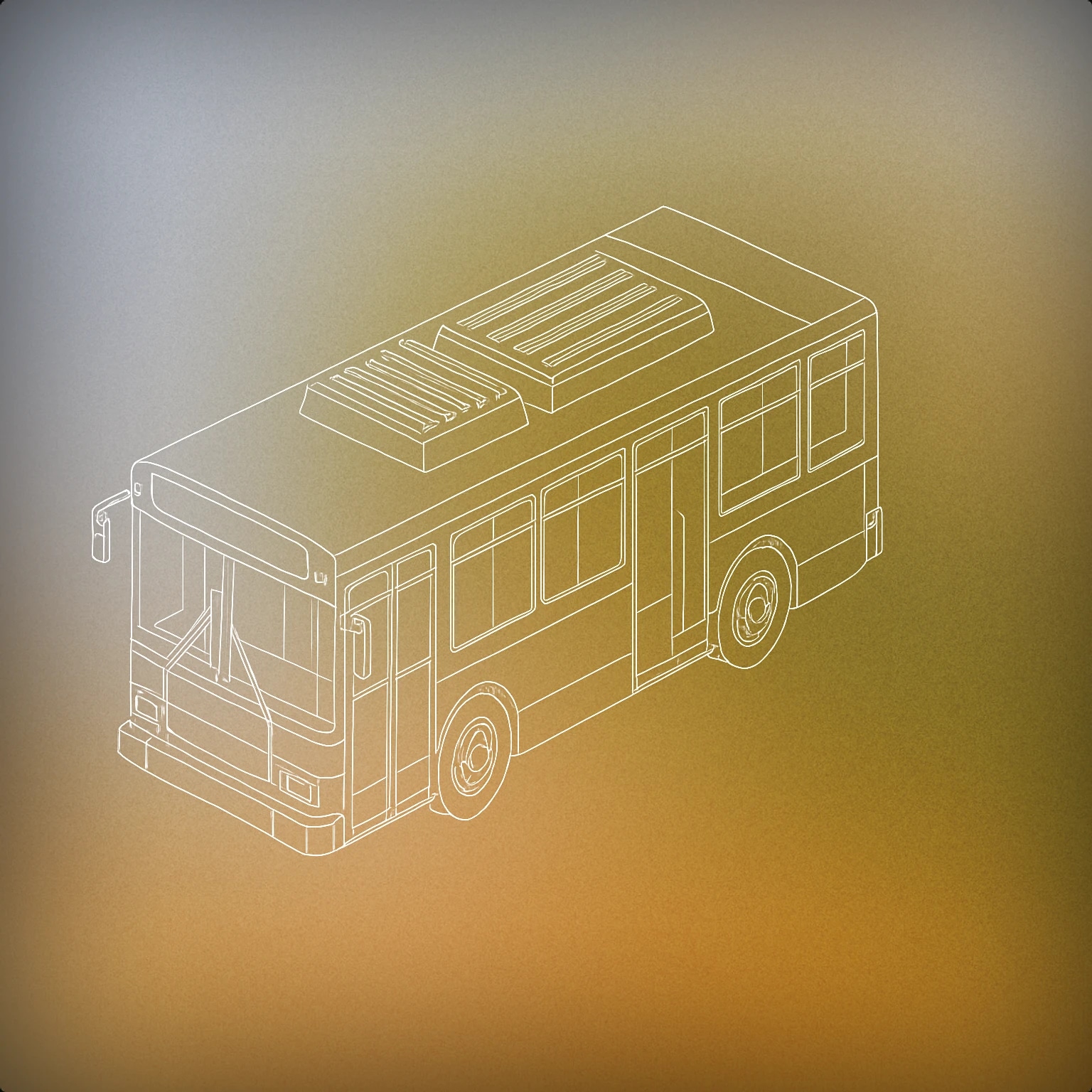 Cover of public transit bus with visible sound bars on its roof for Bus sound effects