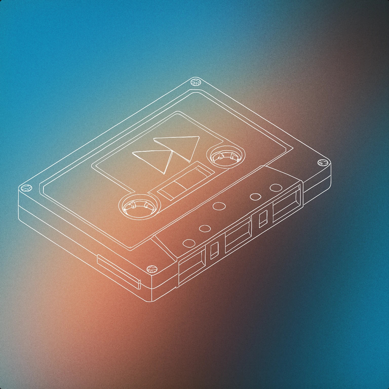 Cover of a stylized audio cassette tape with a prominent fast-forward button symbol integrated into its body for Fast Forward sound effects