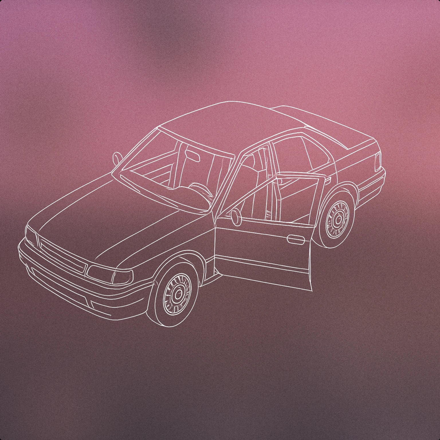 Cover of A car with one door distinctly ajar for Car Door Open sound effects