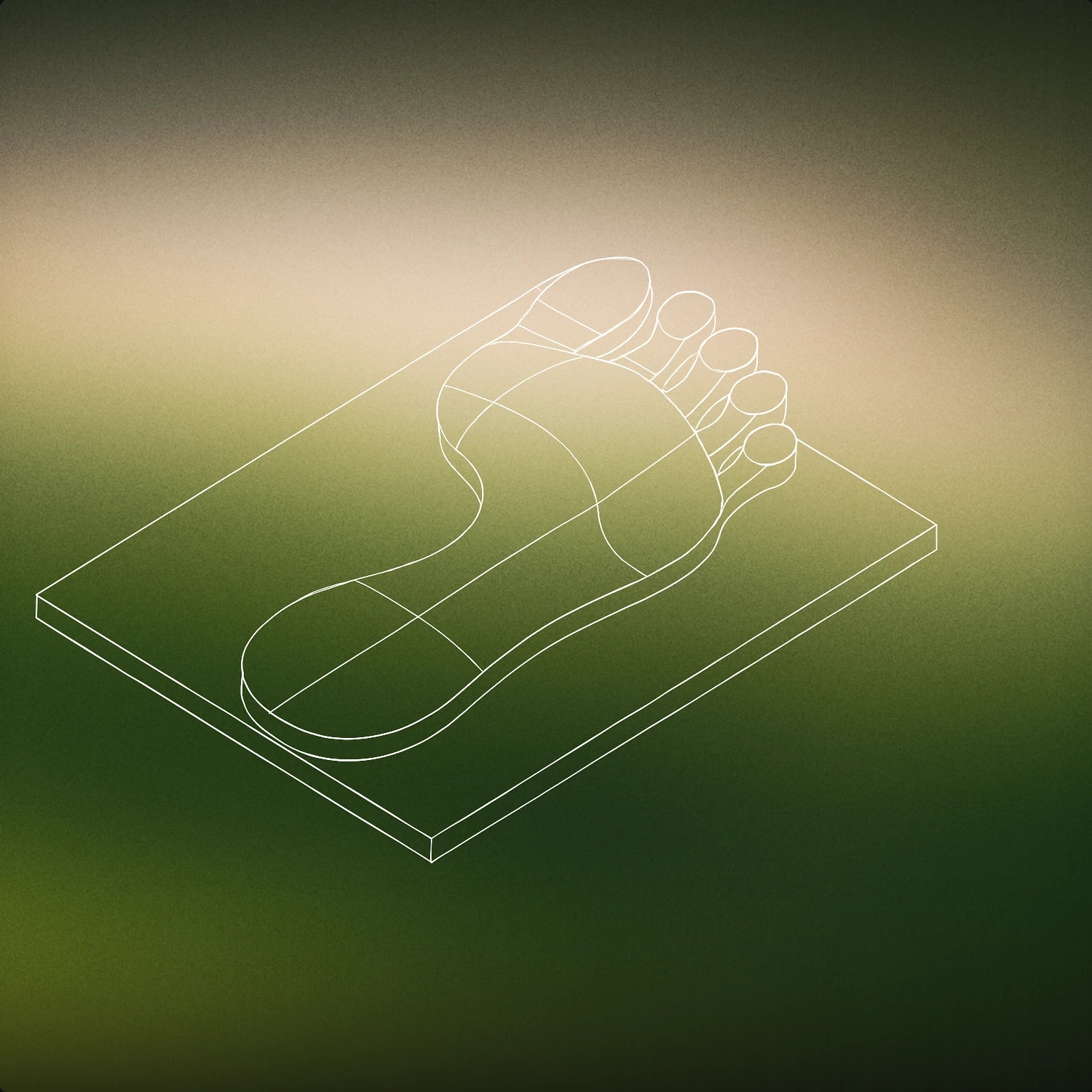 Cover of a single, detailed footprint on a flat surface for Human Footstep sound effects