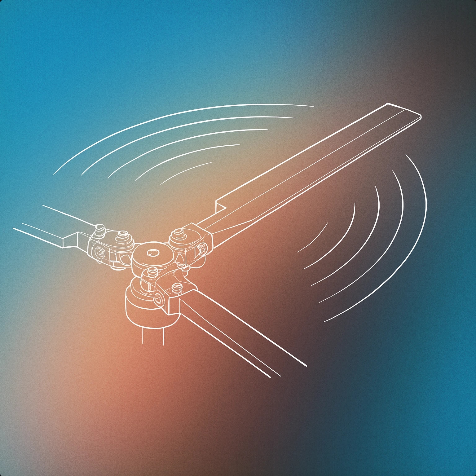 Cover of helicopter rotor blade with stylized motion lines for Helicopter sound effects