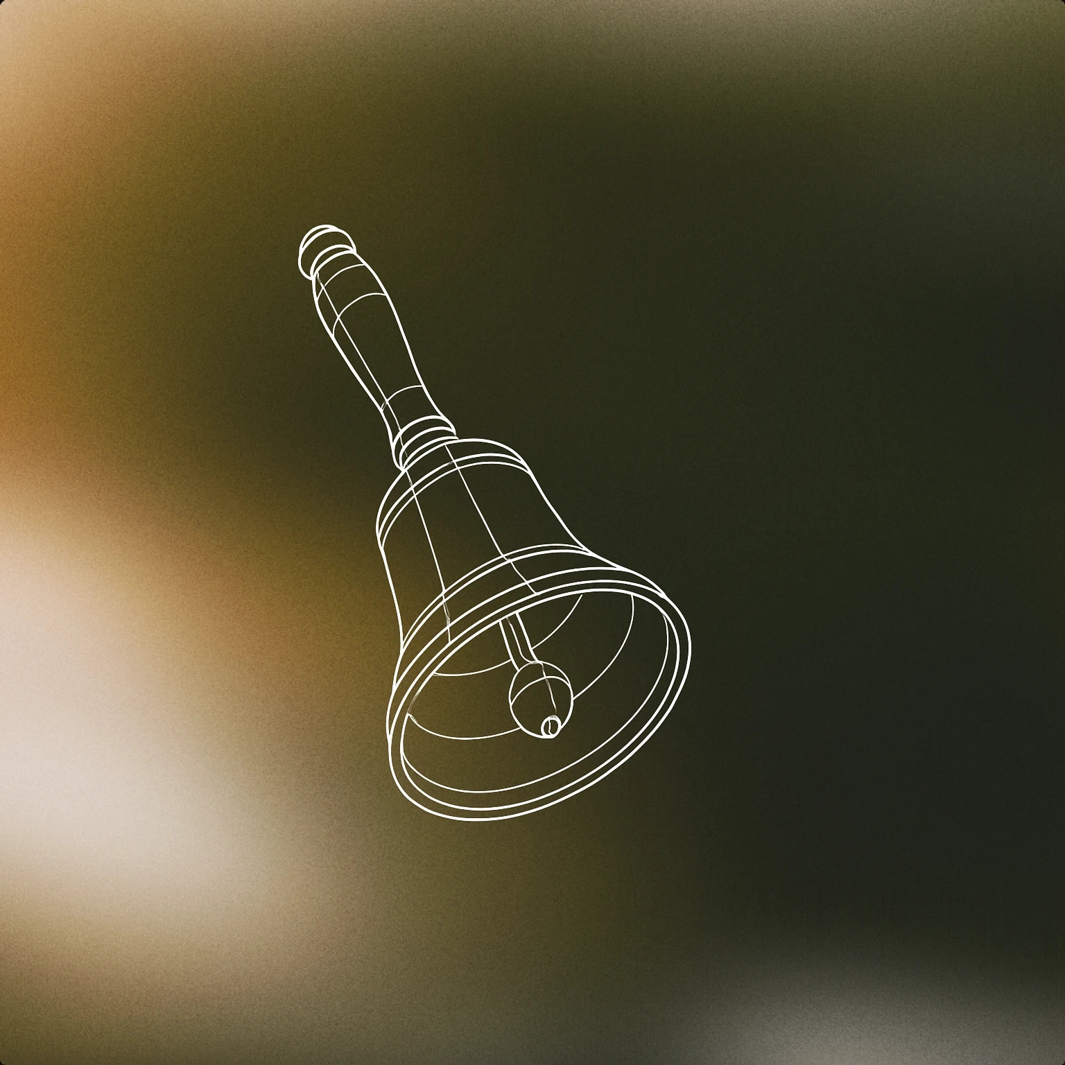 Cover of handbell with a visible clapper inside for Bell Ringing sound effects