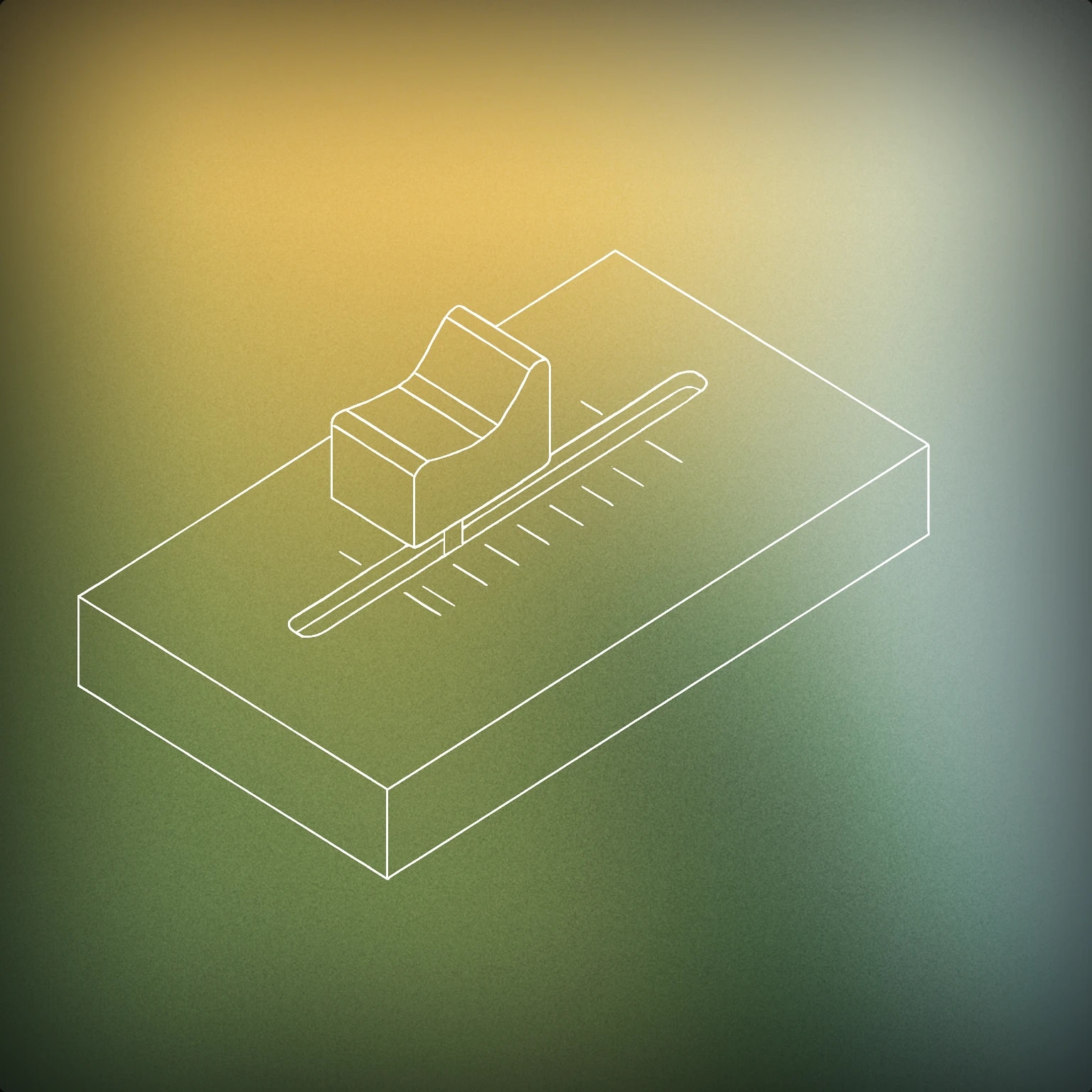 Cover of A single stylized audio fader knob snapped into a slightly raised position compared to the rest of the control surface for Bump sound effects