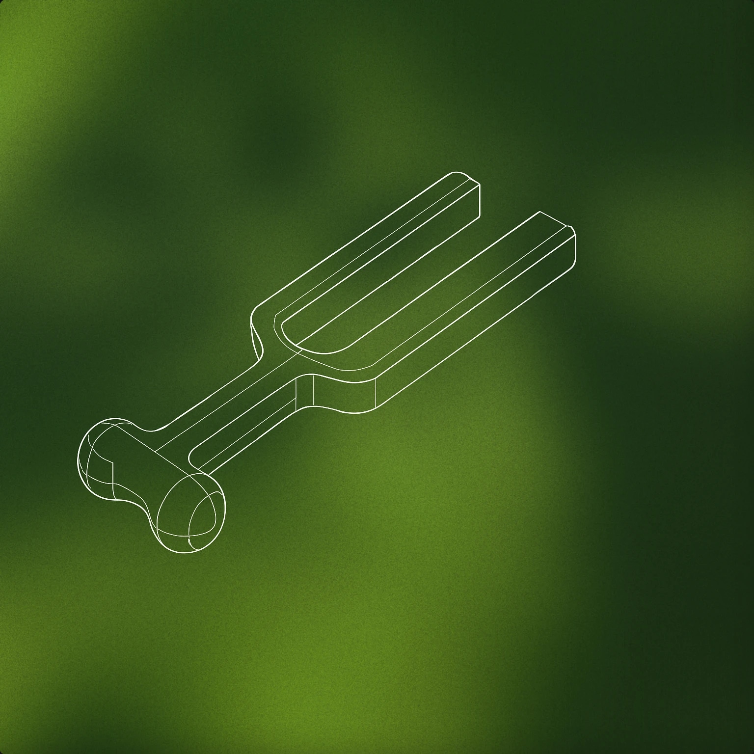 Cover of tuning fork shaped like a bone for Bone sound effects