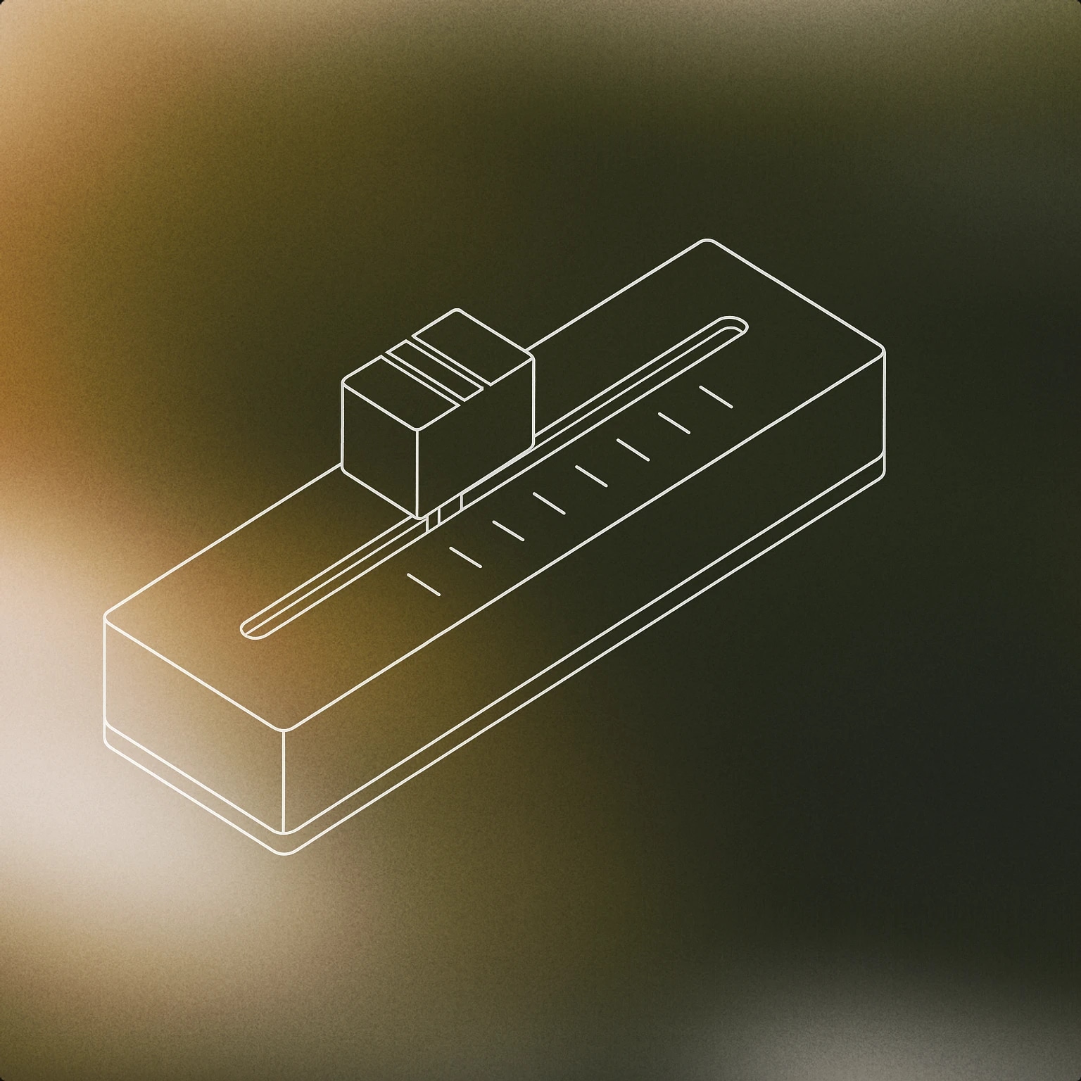 Cover of a fader slider from an audio mixing console for Sliding sound effects