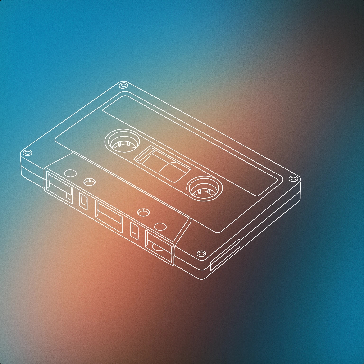 Cover of a sealed audio cassette tape with a visible label area for Packaging sound effects