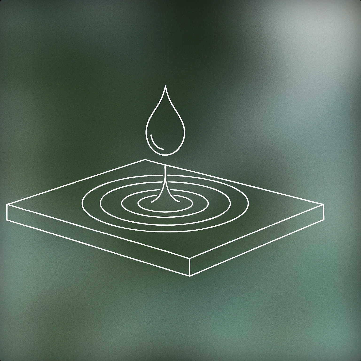 Cover of a single water droplet striking a flat surface, creating a minimal ripple for Dropping sound effects