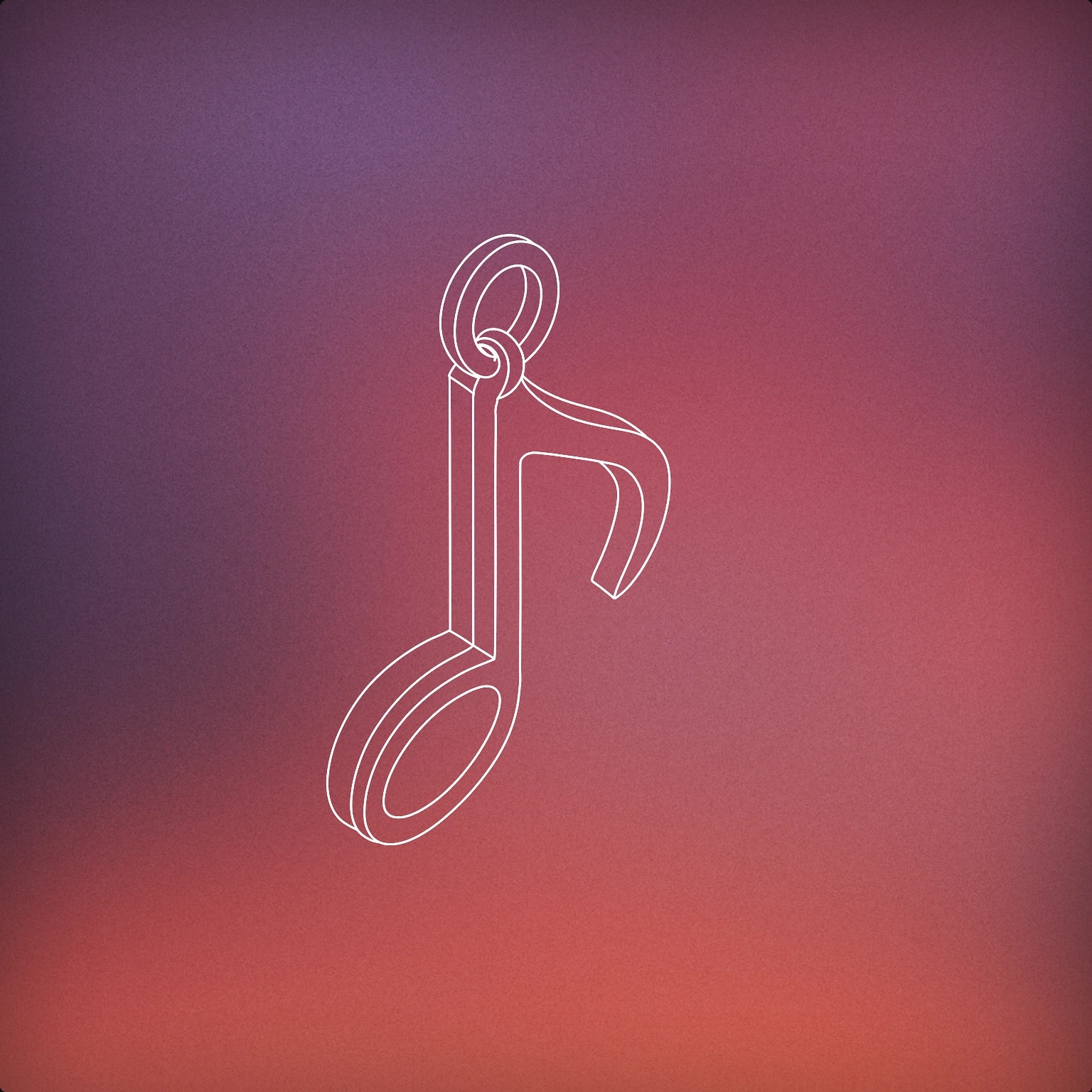 Cover of A sleek, stylized pendant shaped like a musical note with a small loop at the top for a chain for Jewelry sound effects