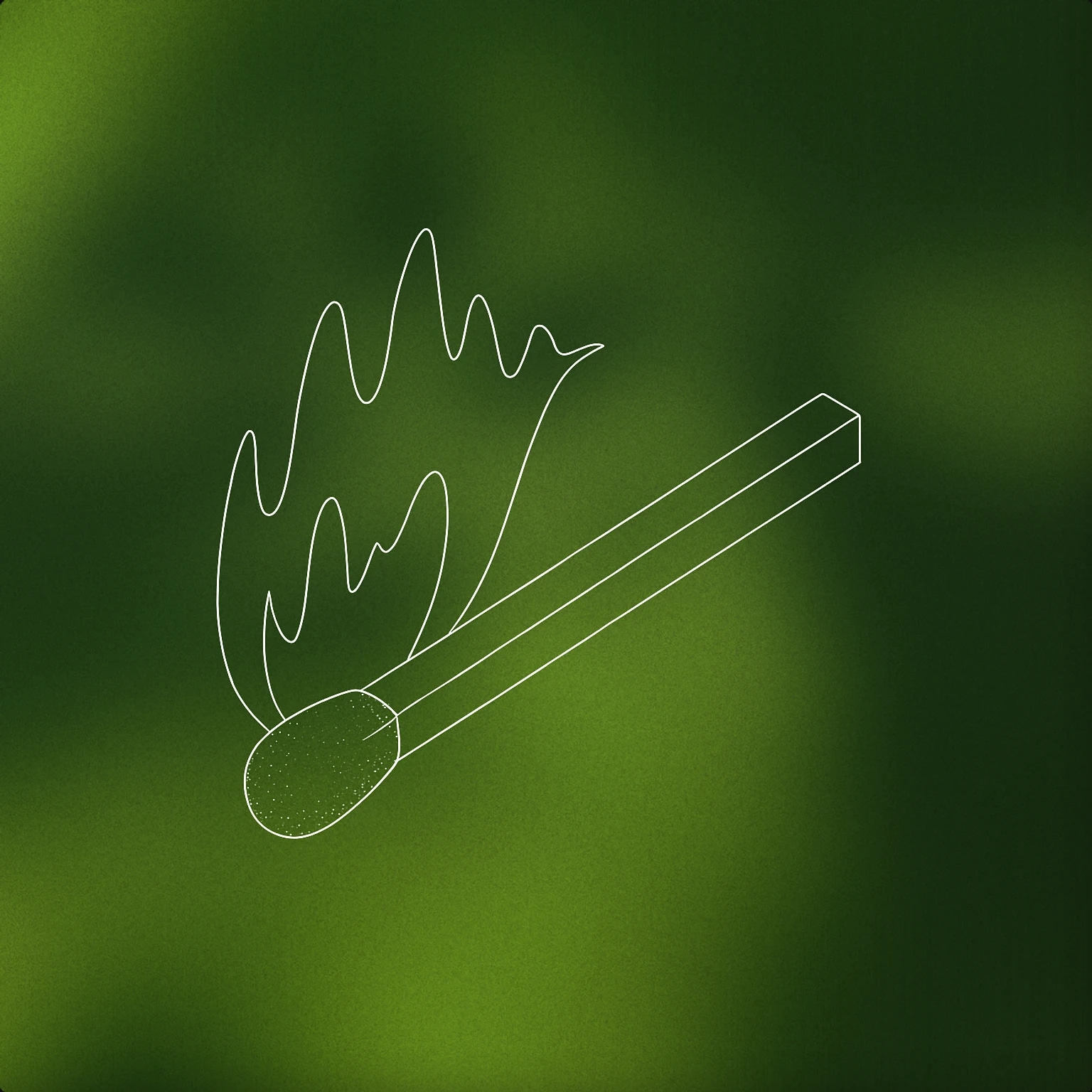 Cover of A single matchstick igniting with a stylized flame shaped like a soundwave crest for Lighter sound effects