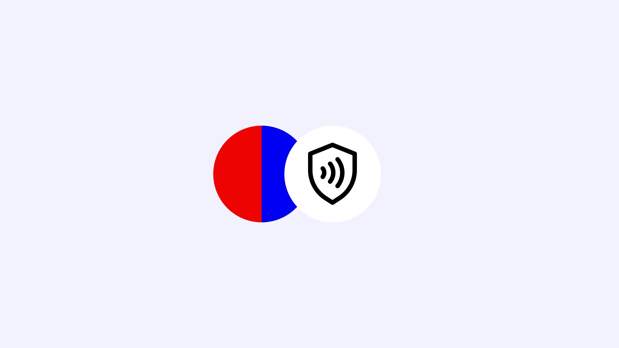 A red and blue circle with a white shield icon featuring a Wi-Fi signal inside.