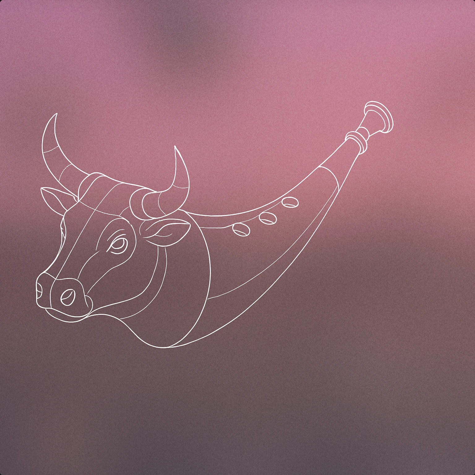 Cover of Bull-shaped wind instrument (like a horn with bull features) for Bull sound effects