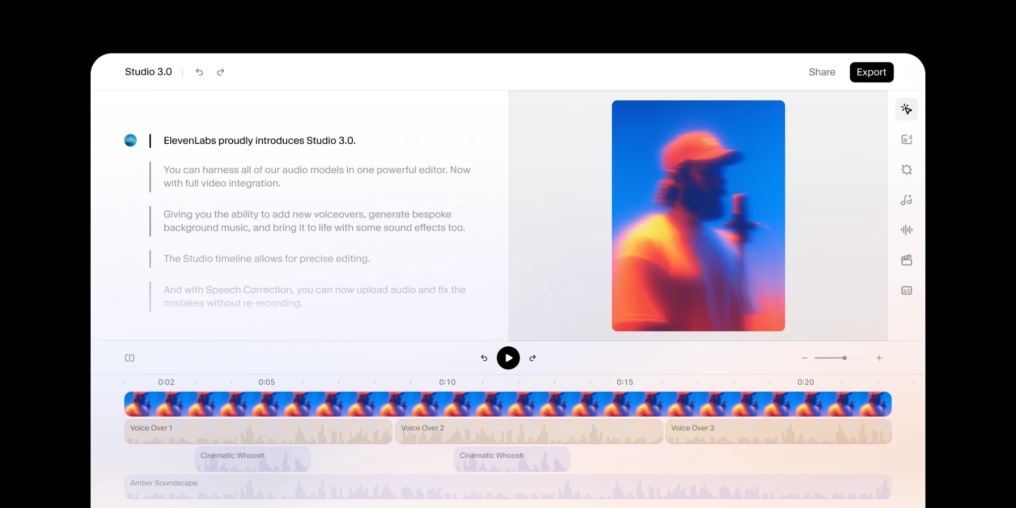 ElevenLabs Studio Capabilities