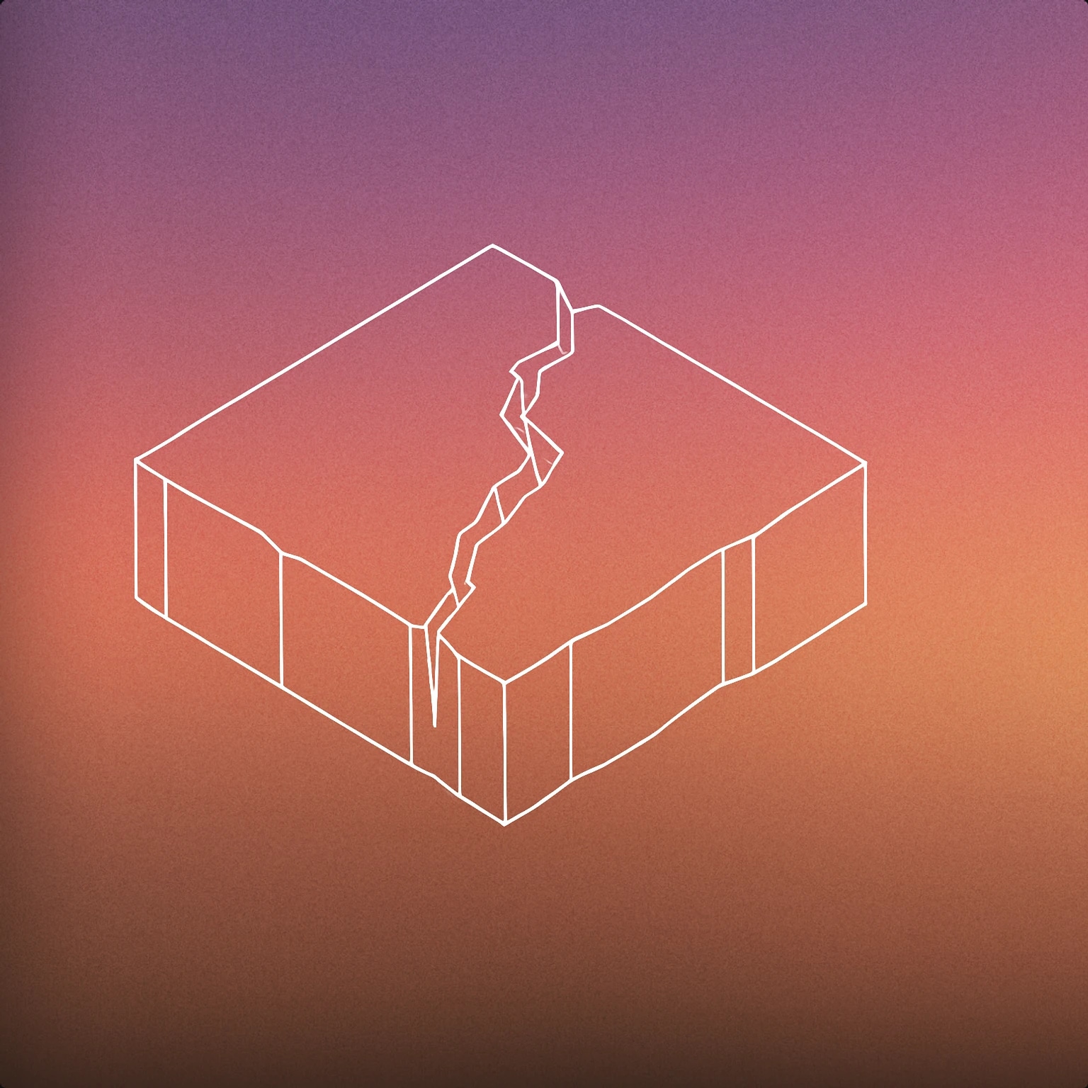 Cover of A single stylized slab of ice with a prominent jagged crack running through its center for Ice Cracking sound effects