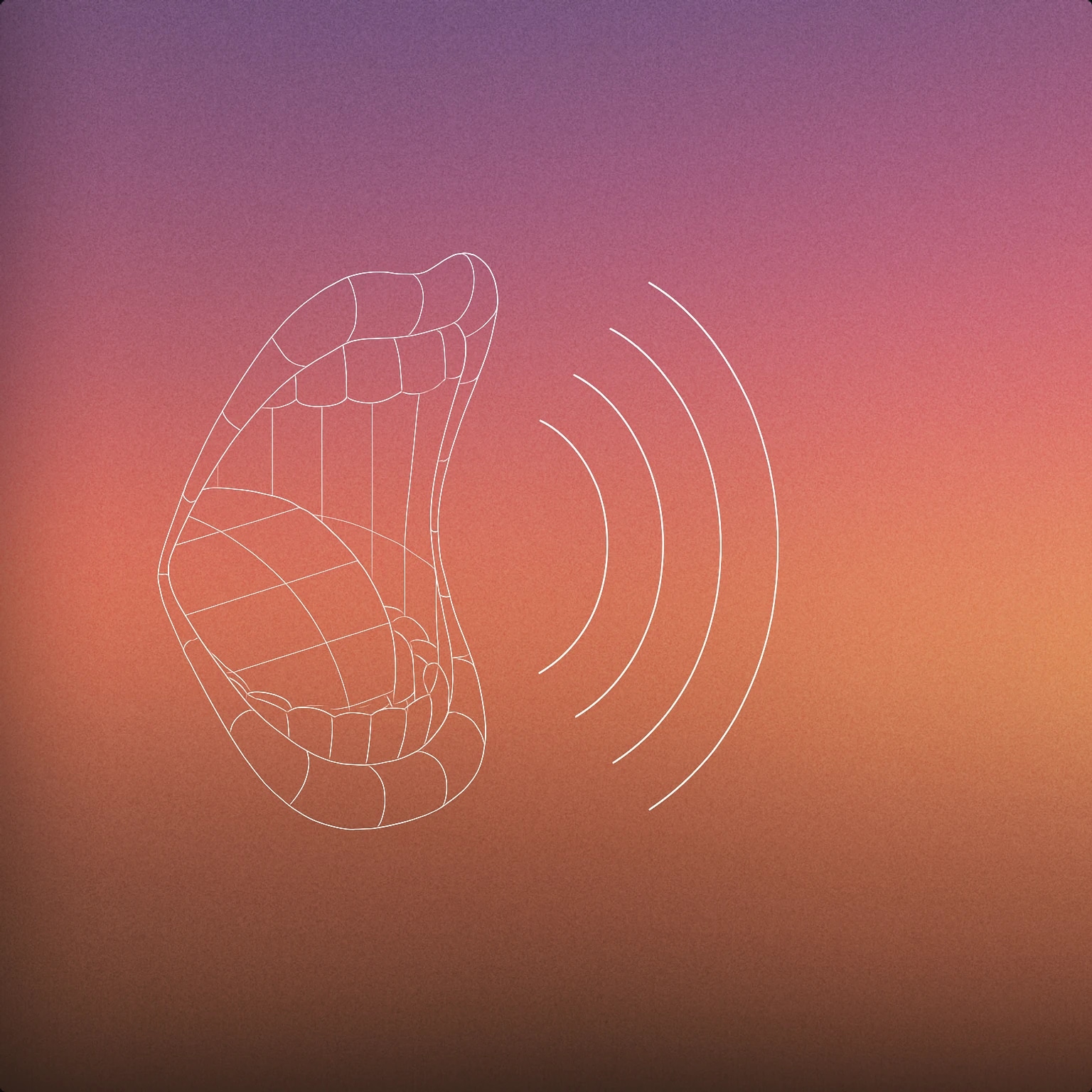 Cover of a stylized open mouth with a single, exaggerated sound ripple emerging from it for Belch sound effects