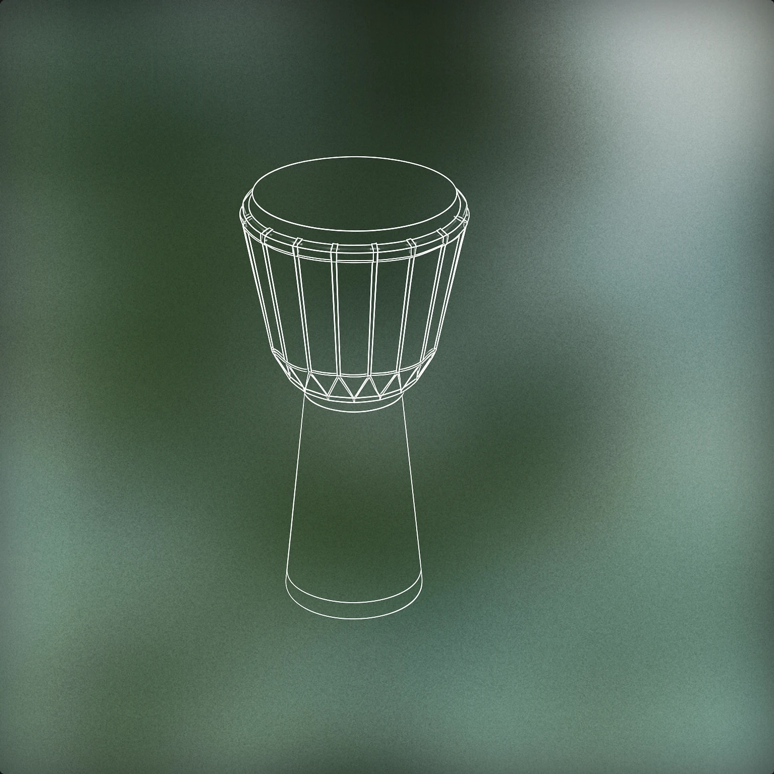 Cover of djembe drum for African sound effects