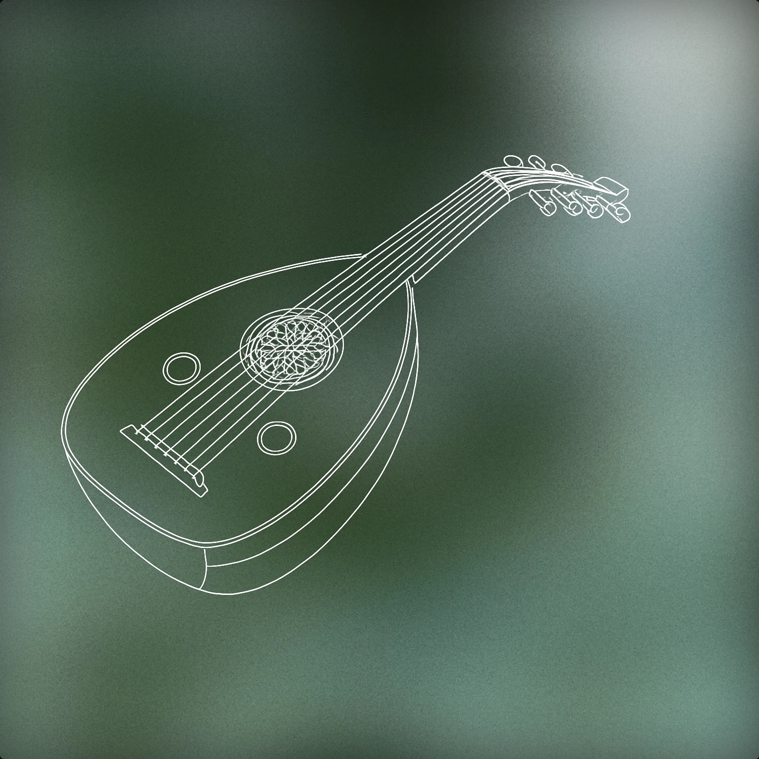 Cover of oud (traditional Arabic string instrument) for Arabic sound effects