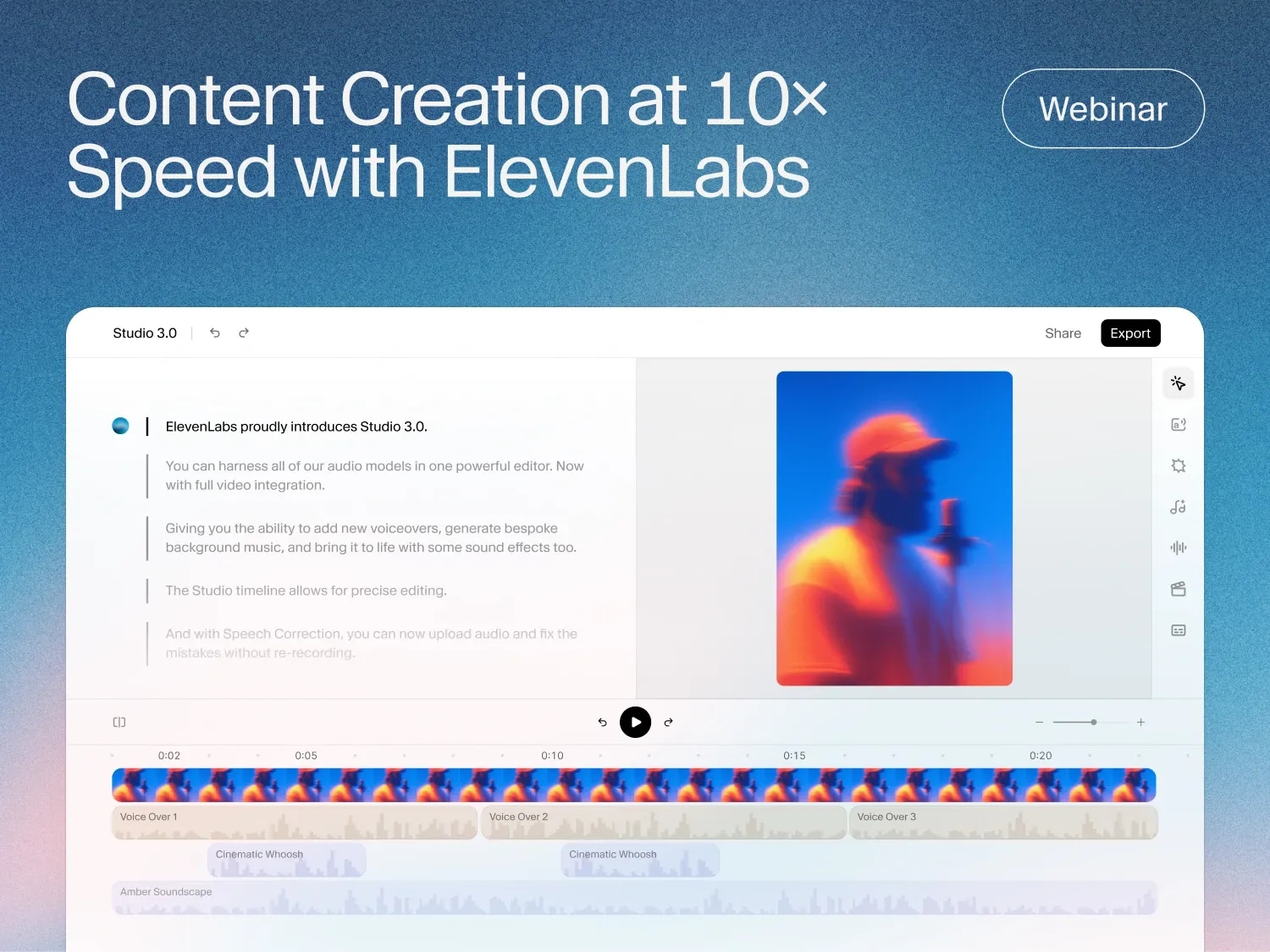 Content Creation at 10× Speed with ElevenLabs