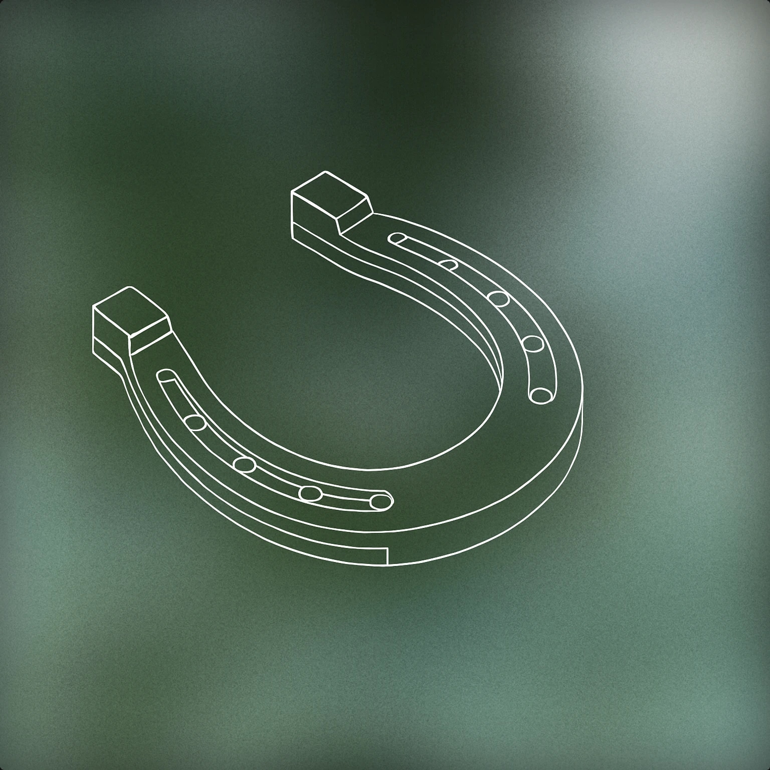 Cover of a single detailed horseshoe resting on a flat surface for Horse Footstep sound effects